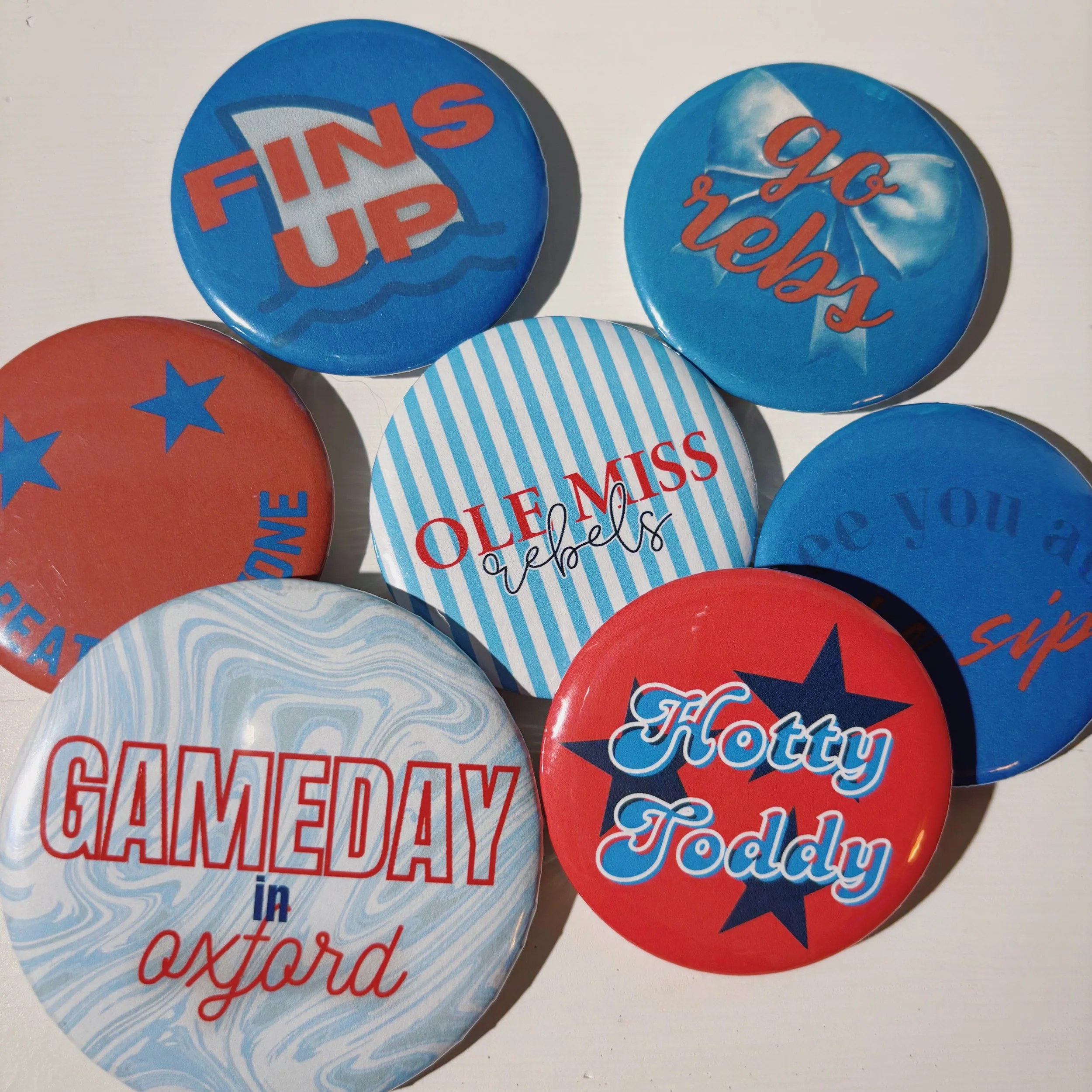 OLE MISS Gamdeday Buttons