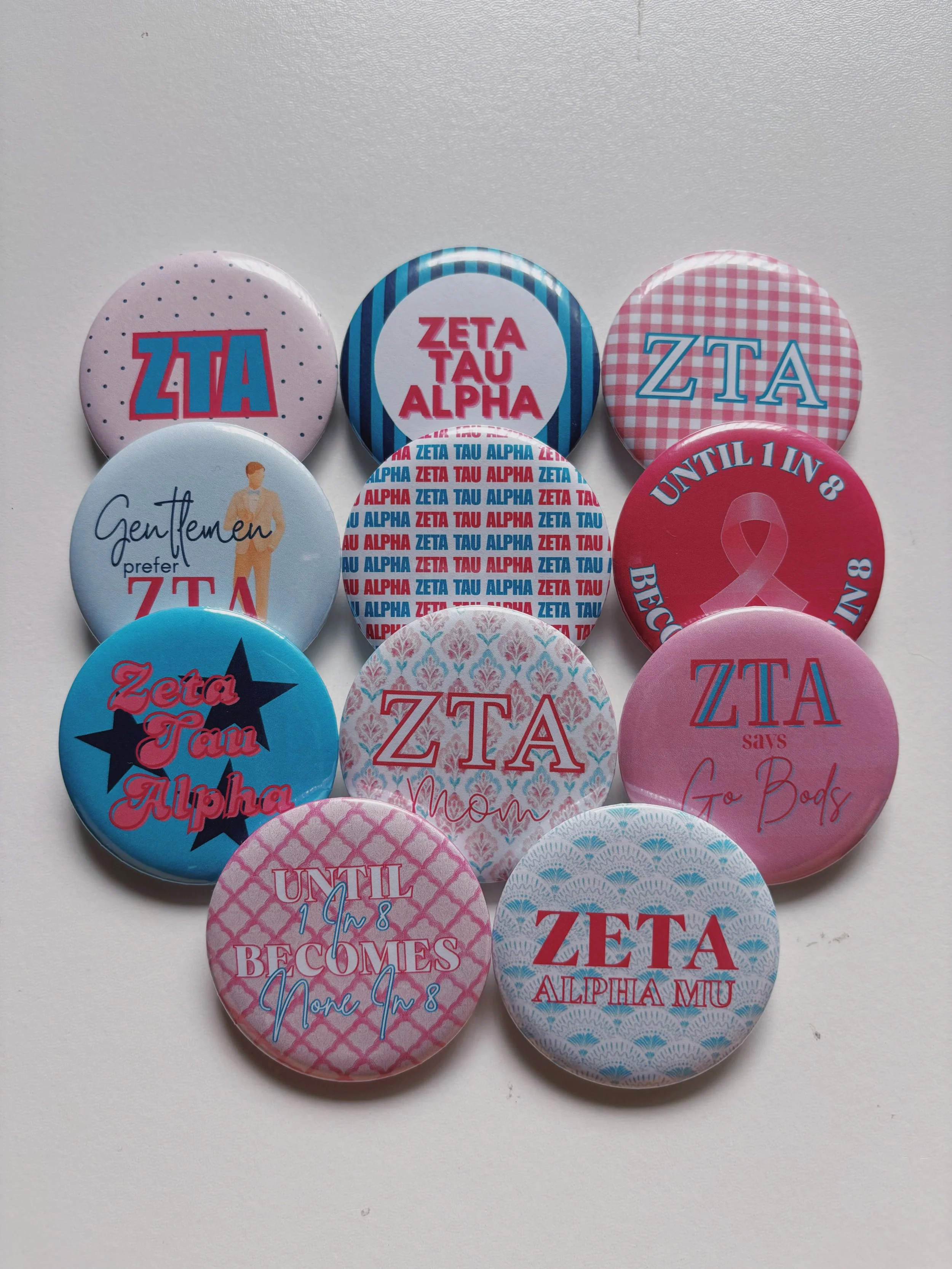ZETA TAU ALPHA Gameday Buttons