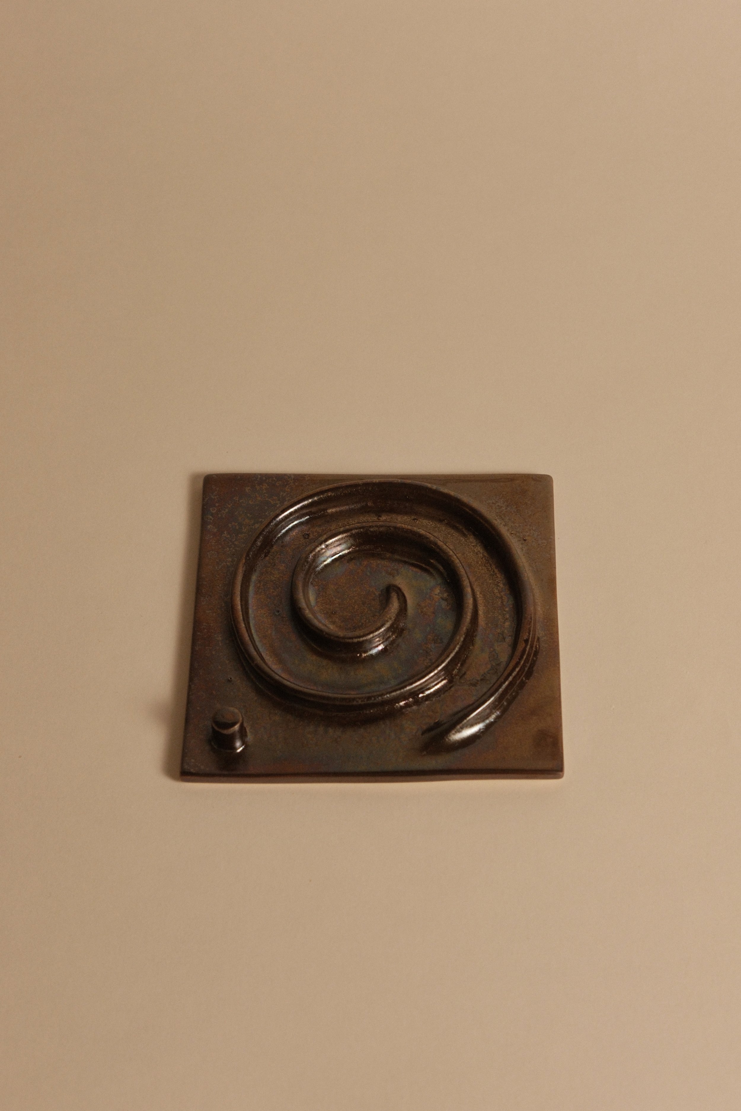 Spiral Jewelry Dish in Metallic