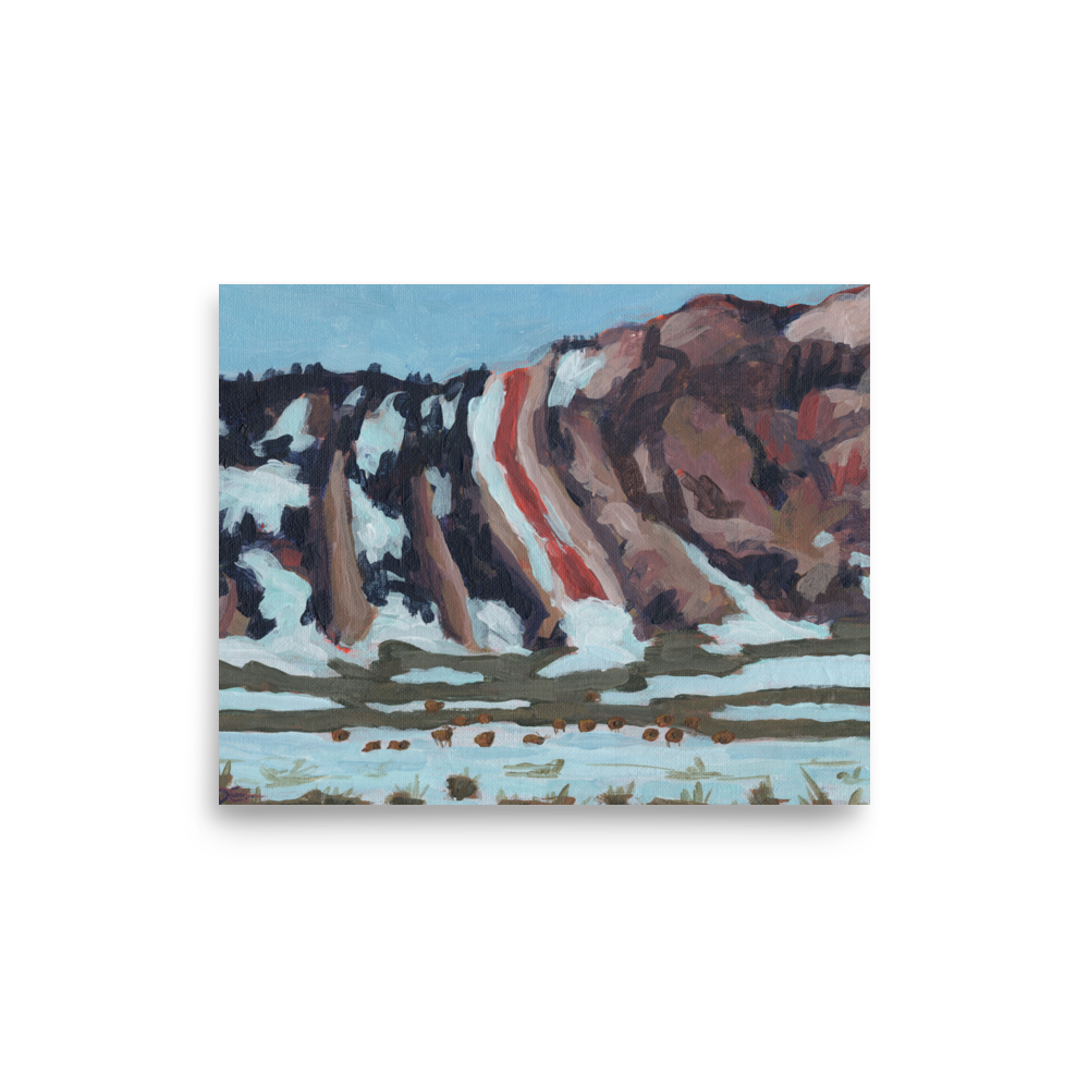 "Siesta at Devil's Slide, Paradise Valley Montana" Museum Quality Print