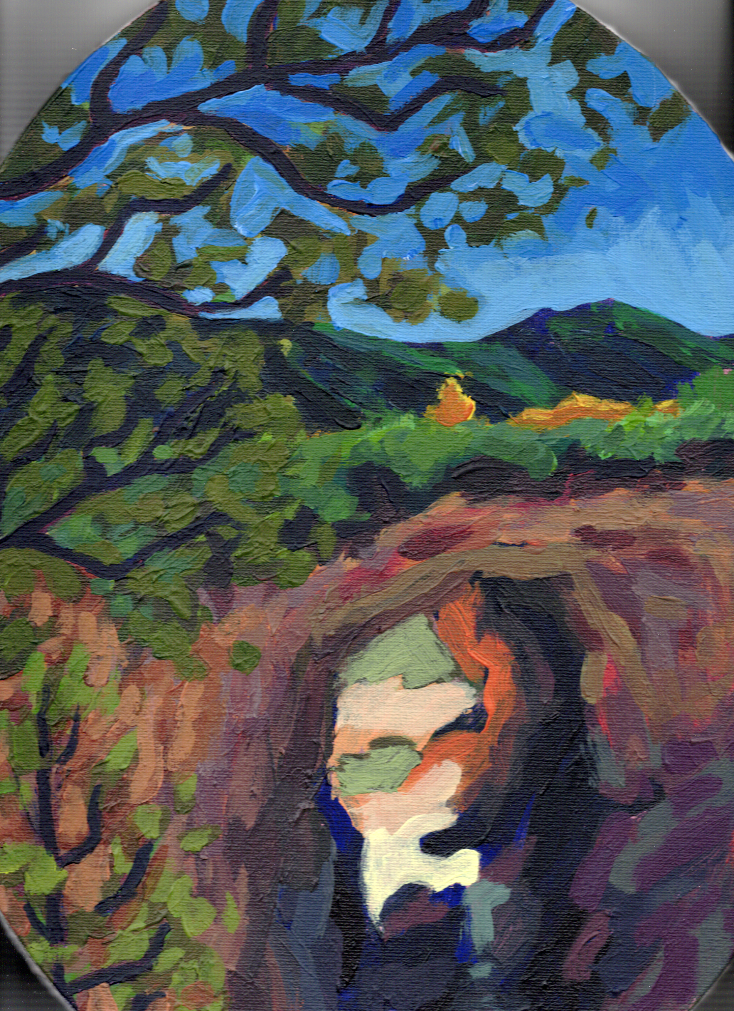 "Backlit Arch, Tonto Arizona" Museum Quality Print