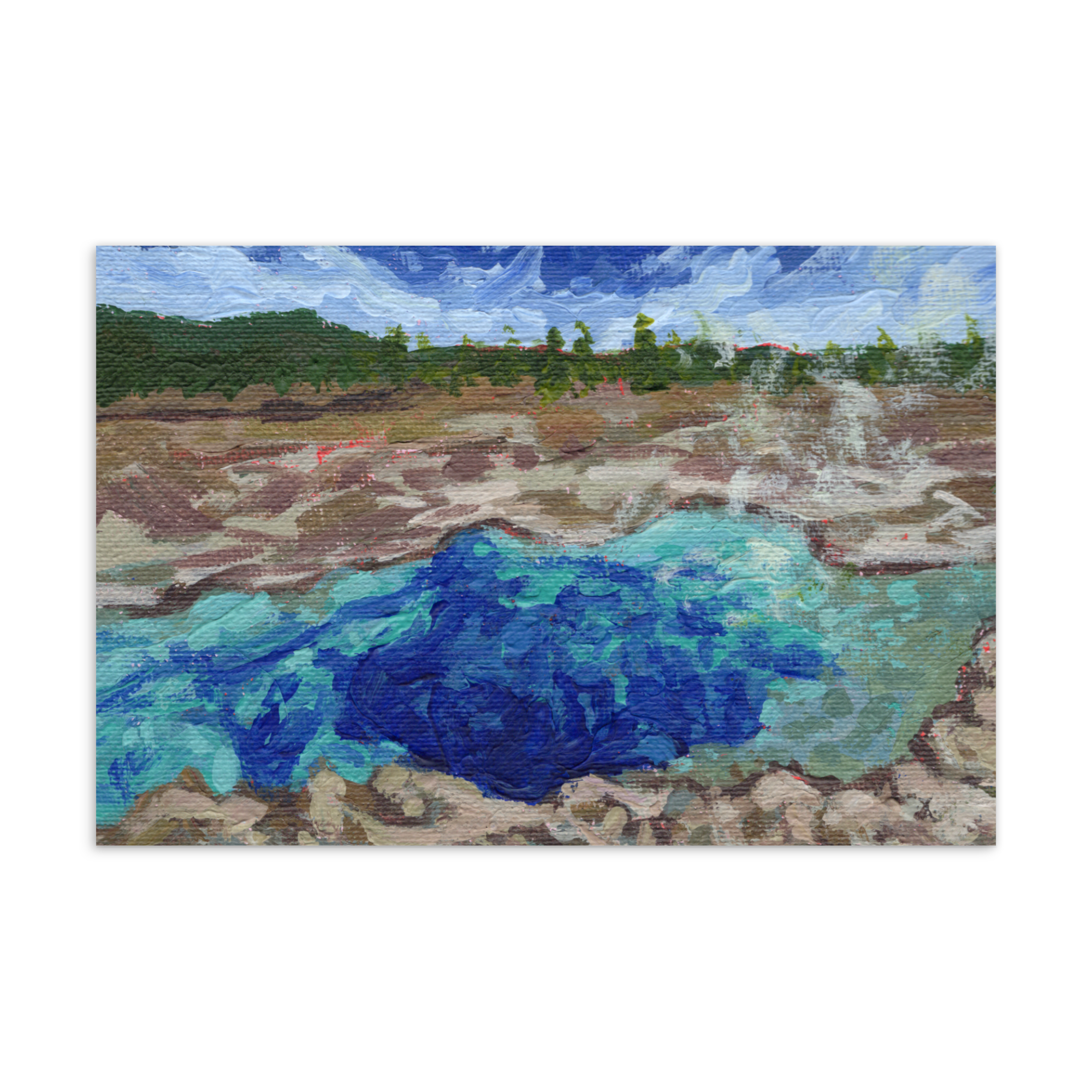 "Sapphire Pool, Yellowstone" Mini Print