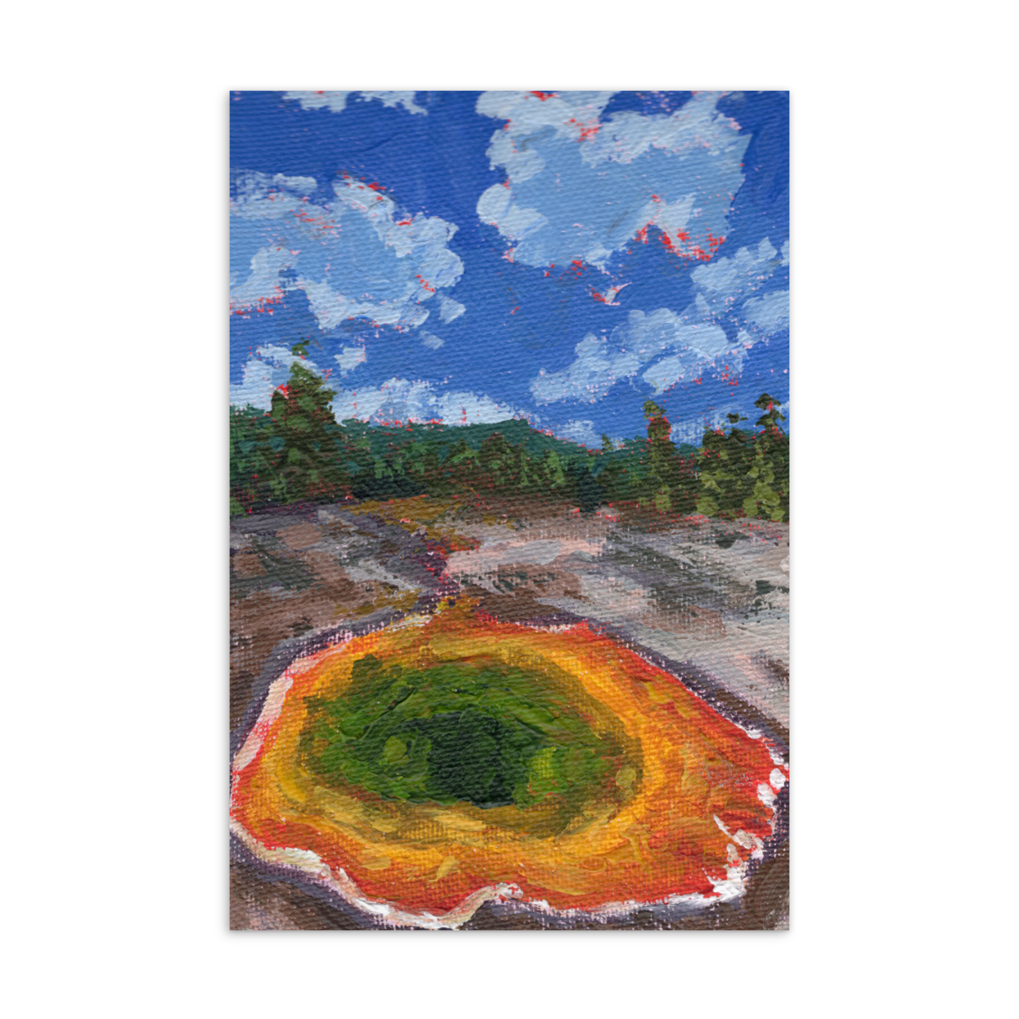 "Morning Glory Pool, Yellowstone" Mini Print