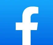 Facebook logo with a blue background and white lowercase 'f'