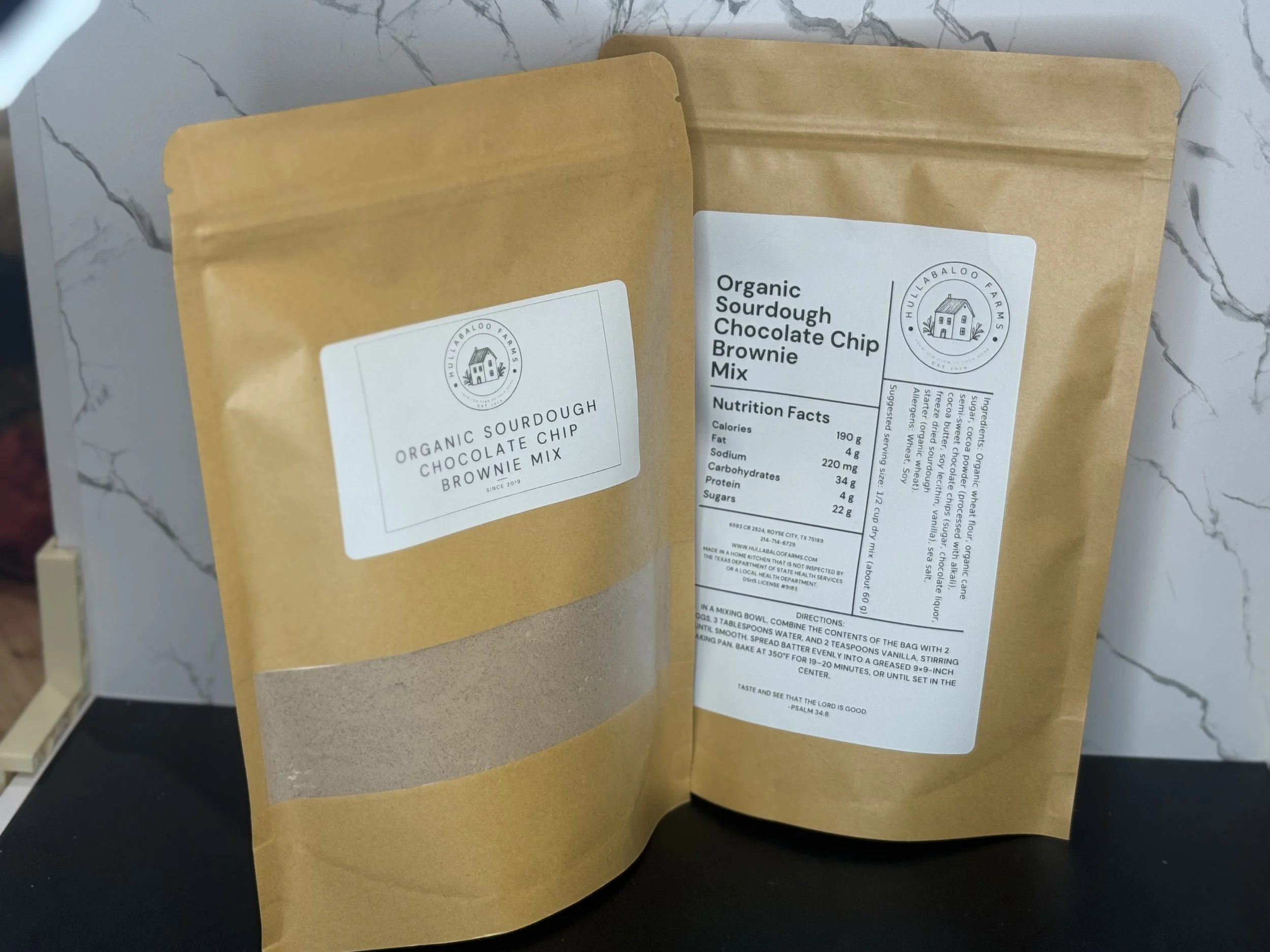 Sourdough Chocolate Chip Brownie Mix