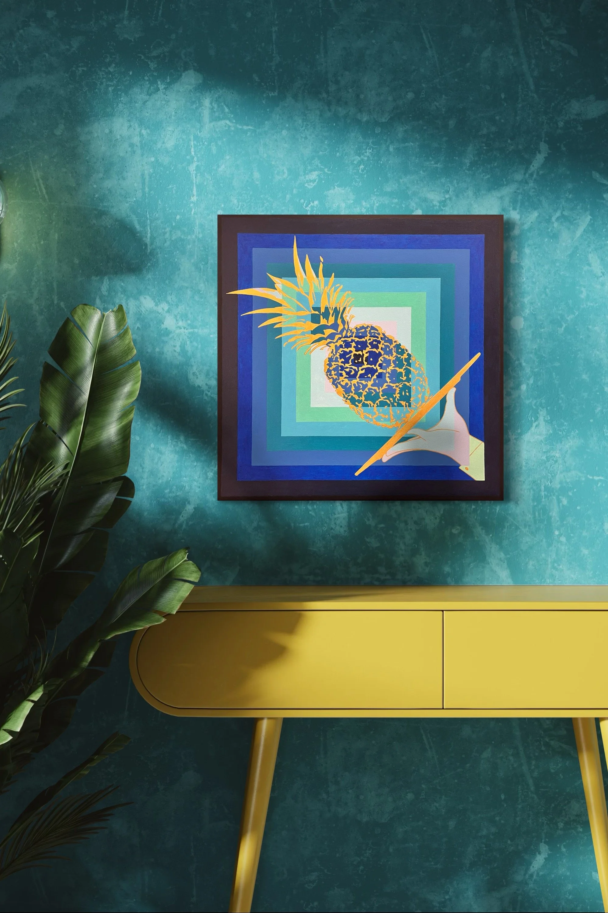 "Golden Balance" | Acrylic on Canvas, 20x20