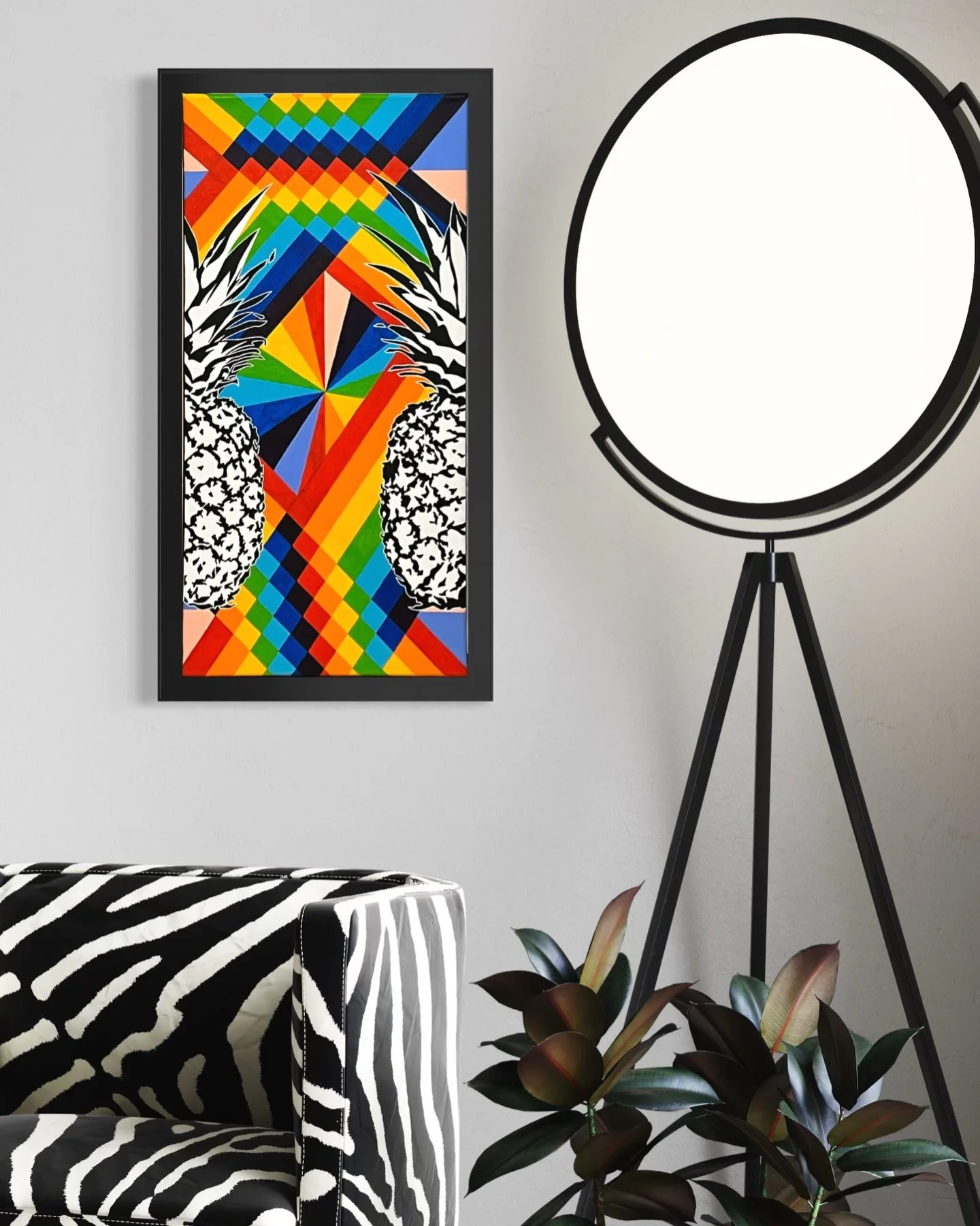 Color that holds you.
Symmetry that steadies you.
A moment to come back to yourself to find your soulmate. 
&ldquo;Soulmates,&rdquo; acrylic on canvas, 2026 @mwolfe.art 

#soulmates #curated #beautifulcolors #beautifuldesign #pineappleartstudio