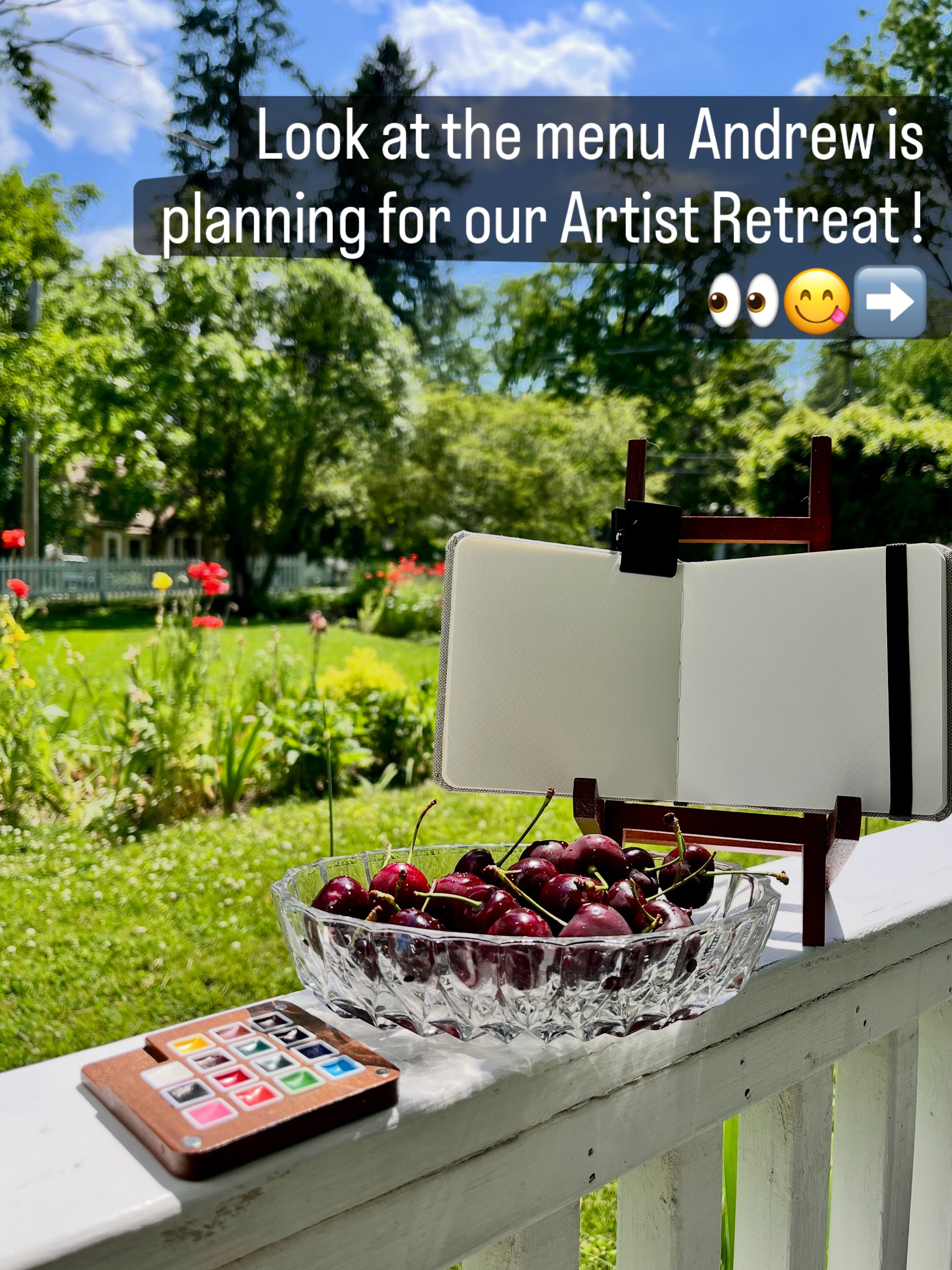 Only a week and a half before our one-day Artist Retreat, and Andrew @empirestatechefs won&rsquo;t let us starve! Look at what he is planning for us, get excited, and come hungry. 

I&rsquo;m looking forward to a relaxing day to enjoy each other&rsqu