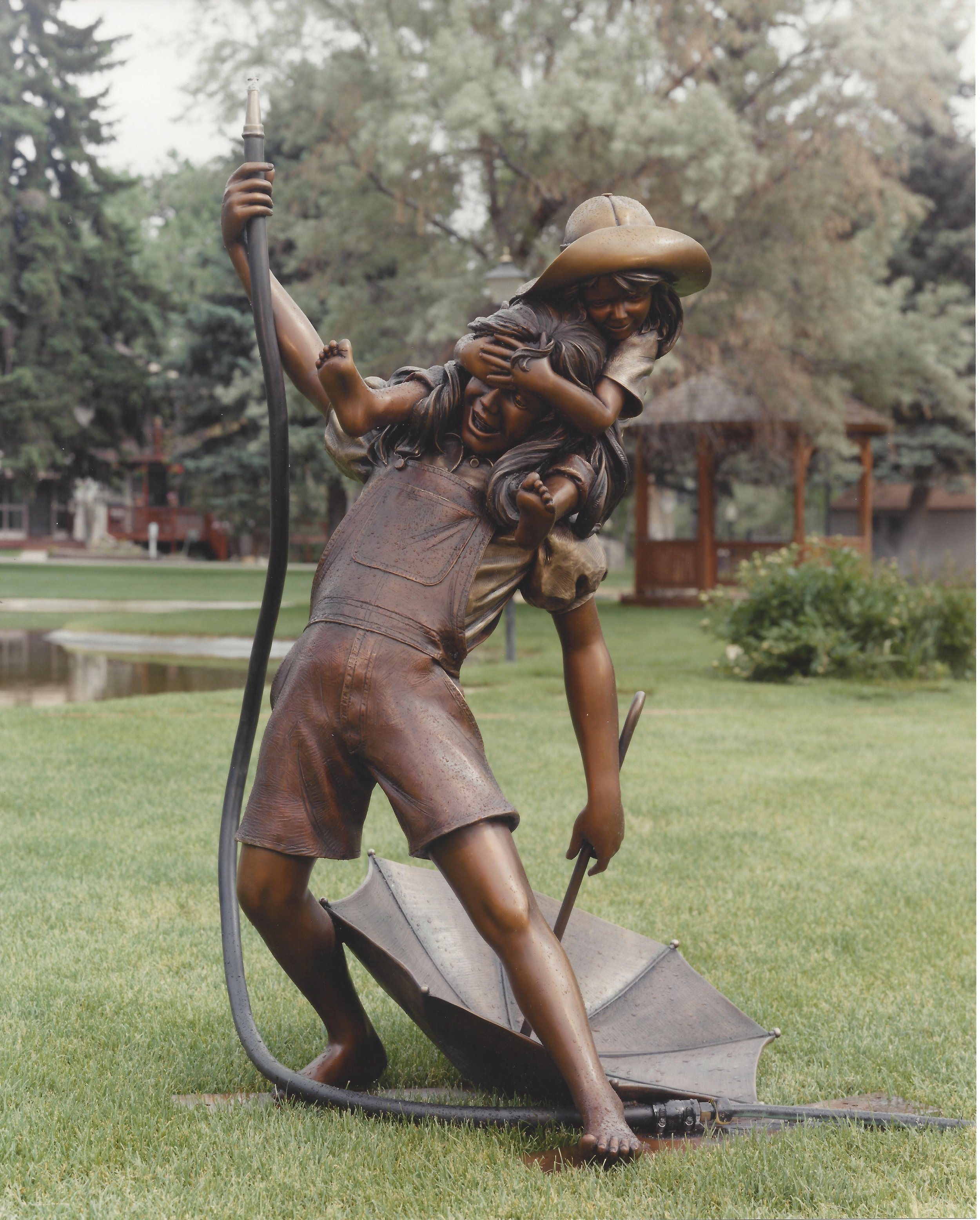 "Summer Showers - Girls" by George Lundeen