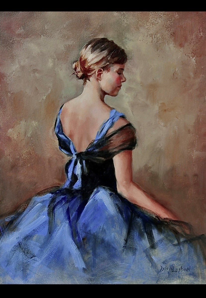 "Blue Tulle" by Bets Holland Lundeen