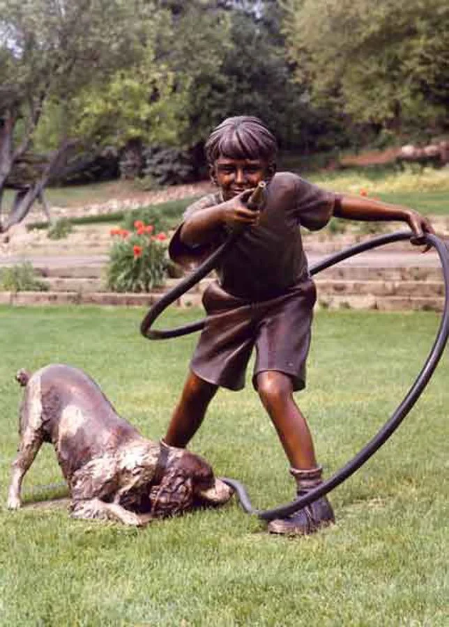 "Summer Showers - J.J. and Murphy" by George Lundeen