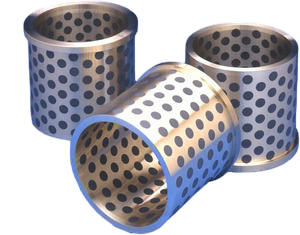 Three metal cylindrical containers with a perforated design, likely used for cookware or filters, positioned against a white background.