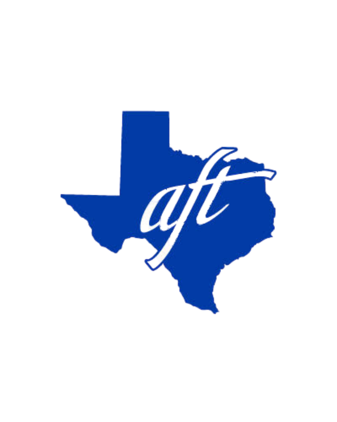 A blue outline of the state of Texas with the word 'ag' written in cursive across it.