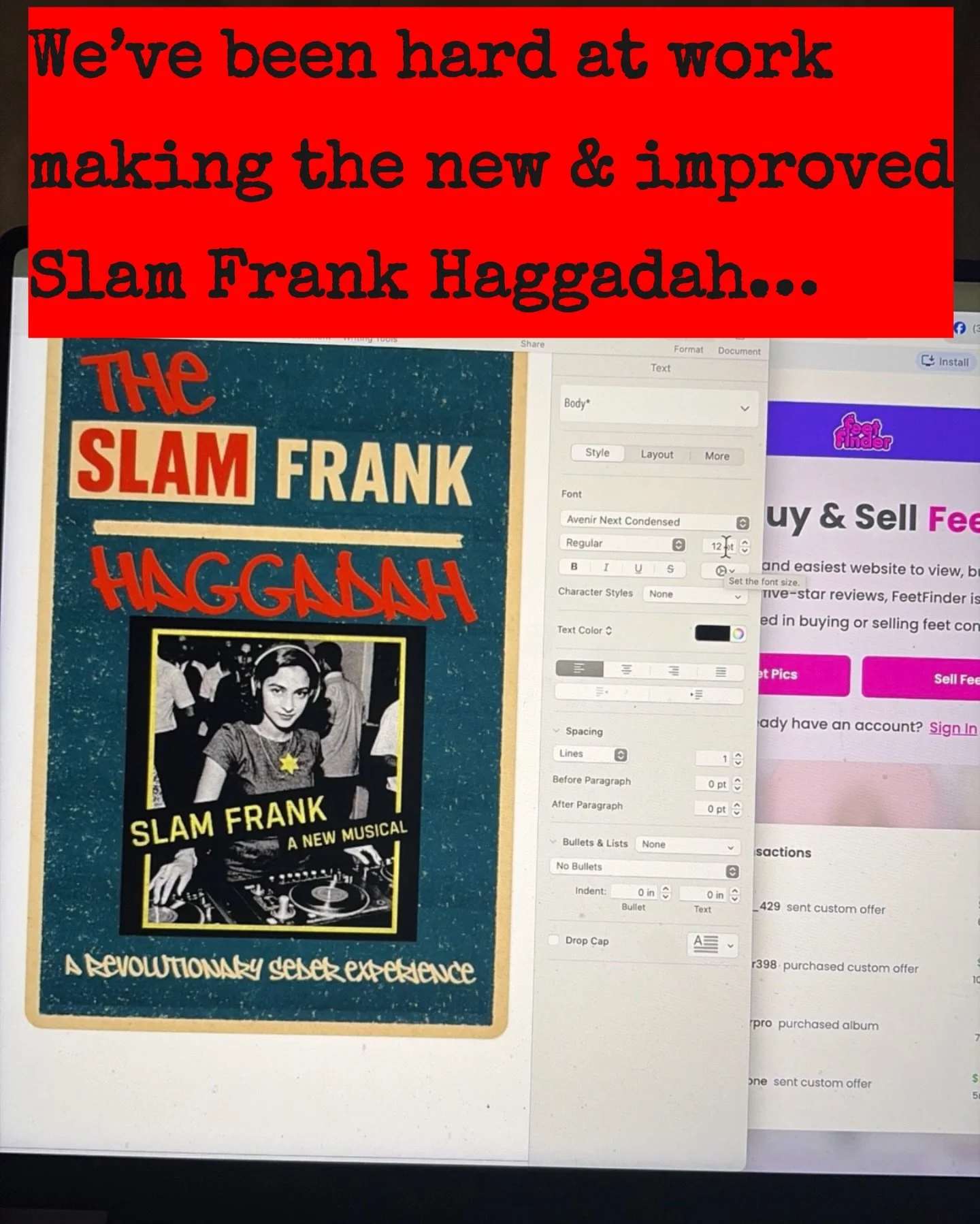 Liberate your MIND with the Slam Frank Passover Haggadah. Available now at the linktree in our bio.