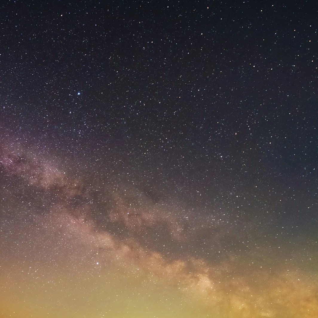 Night sky filled with stars and the Milky Way galaxy.