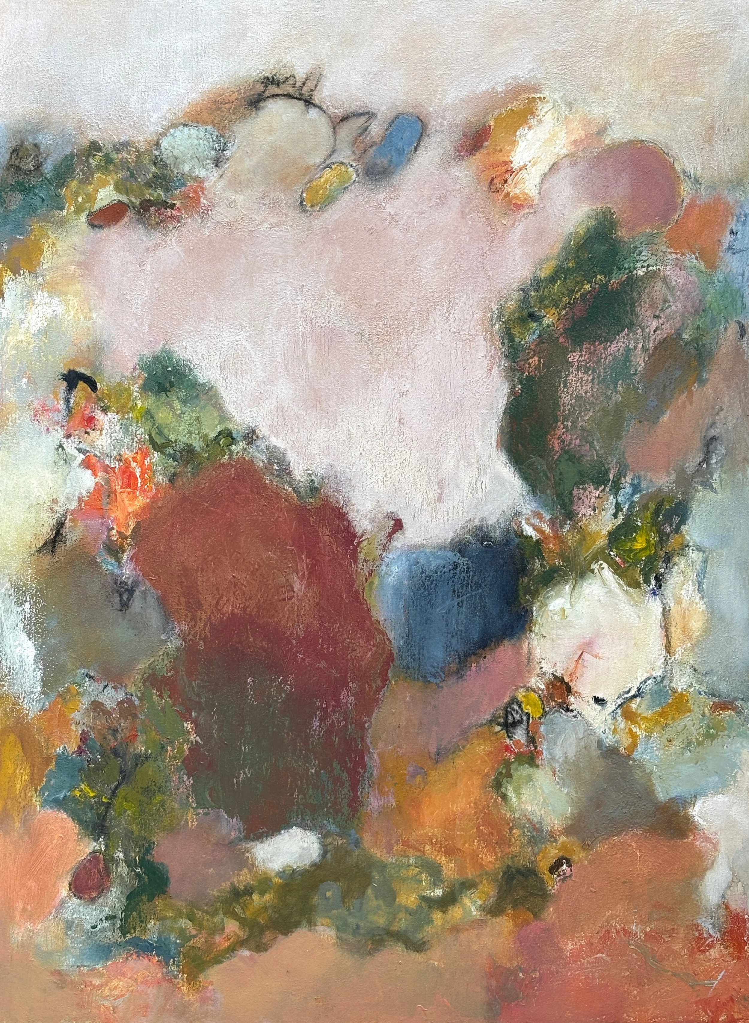 Explorations, mixed media on canvas, 40"x30"