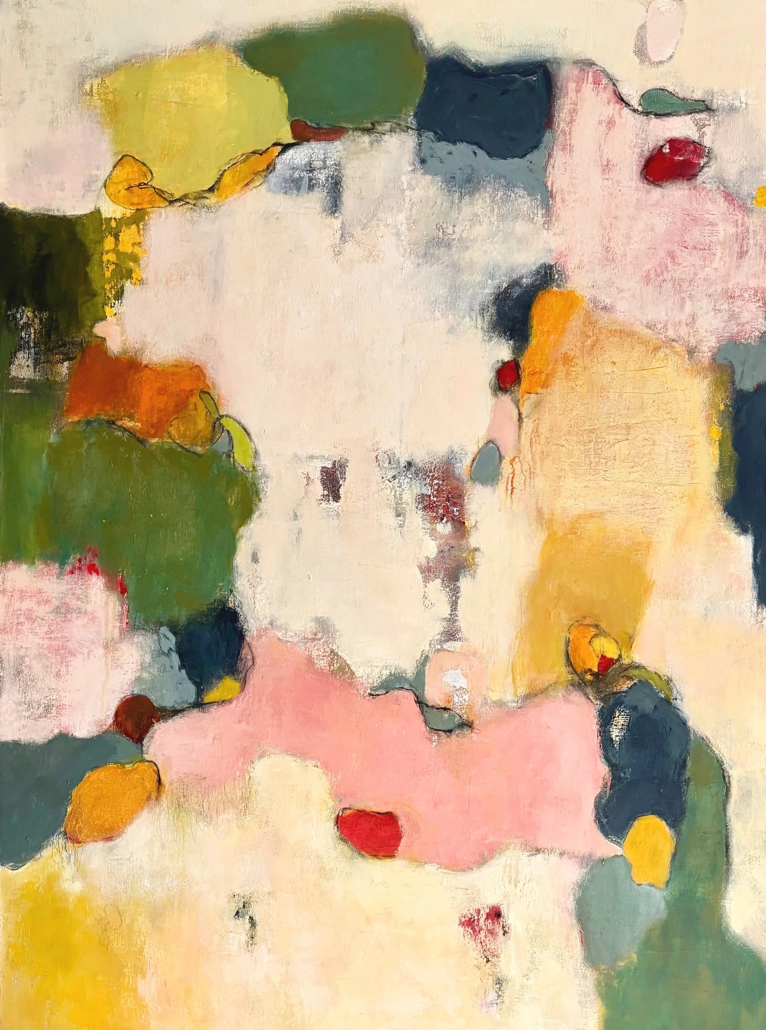 Light Within, mixed media on canvas,
48"x36"