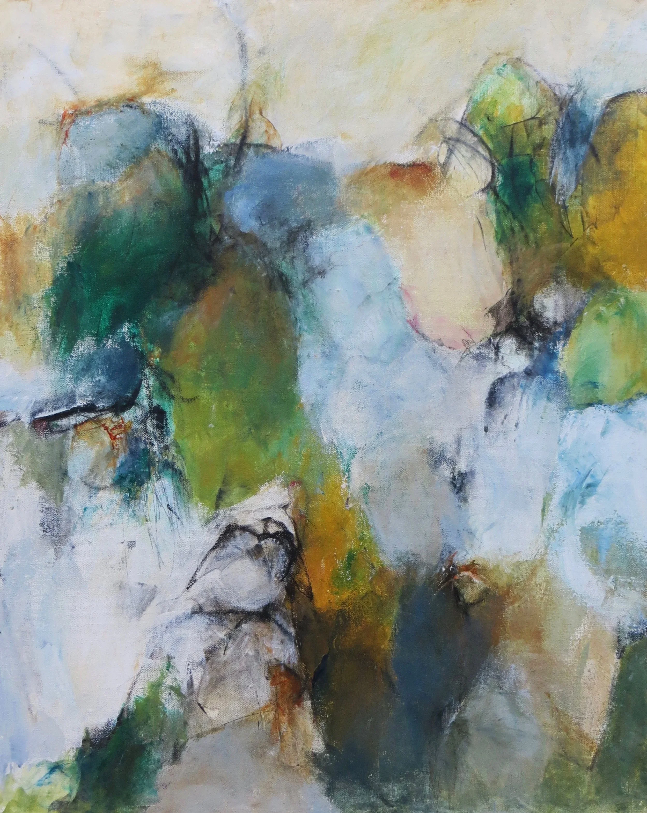 Portals of Time, mixed media on canvas, 
 30"x24"