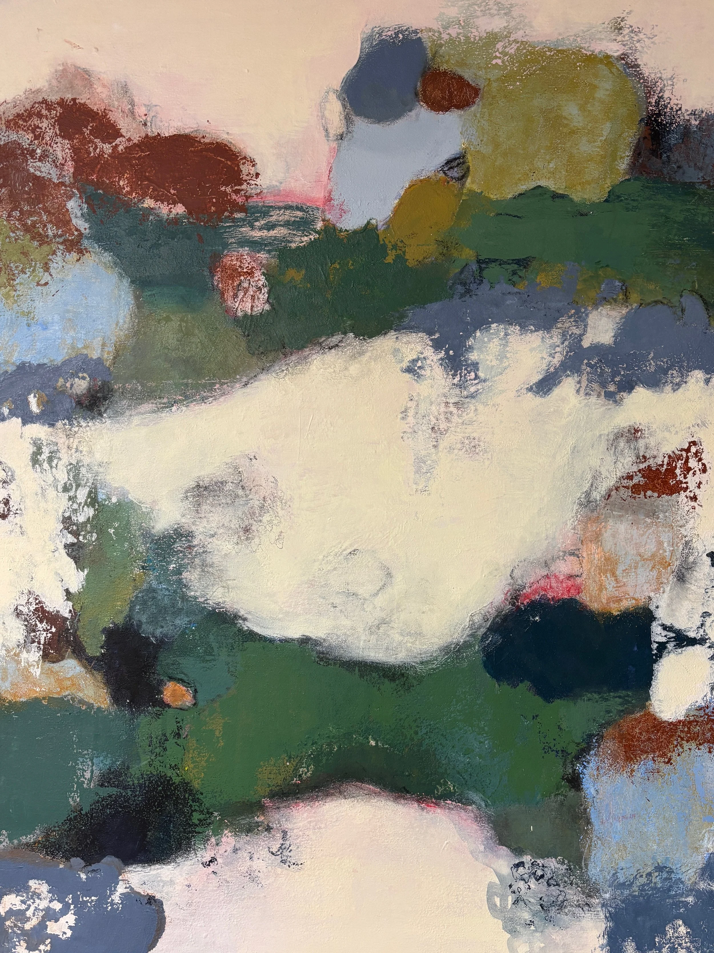 Light Filled Space, mixed media on canvas, 
 36"x24"