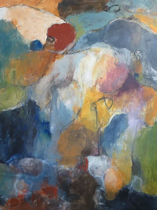 Strength Surrounding, mixed media on canvas, 72"x48"