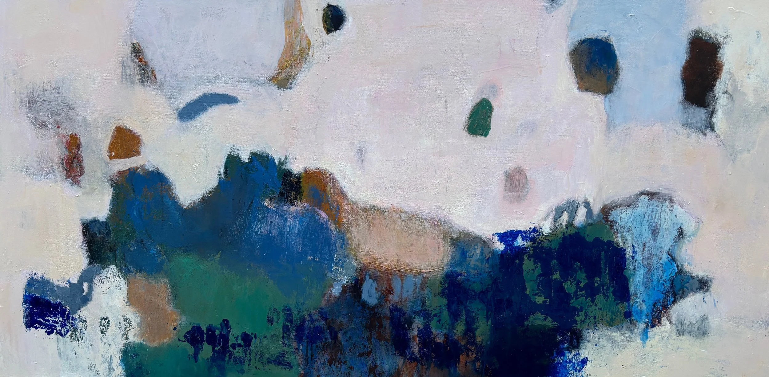 A Sense of Place, mixed media on canvas 
24"x48"