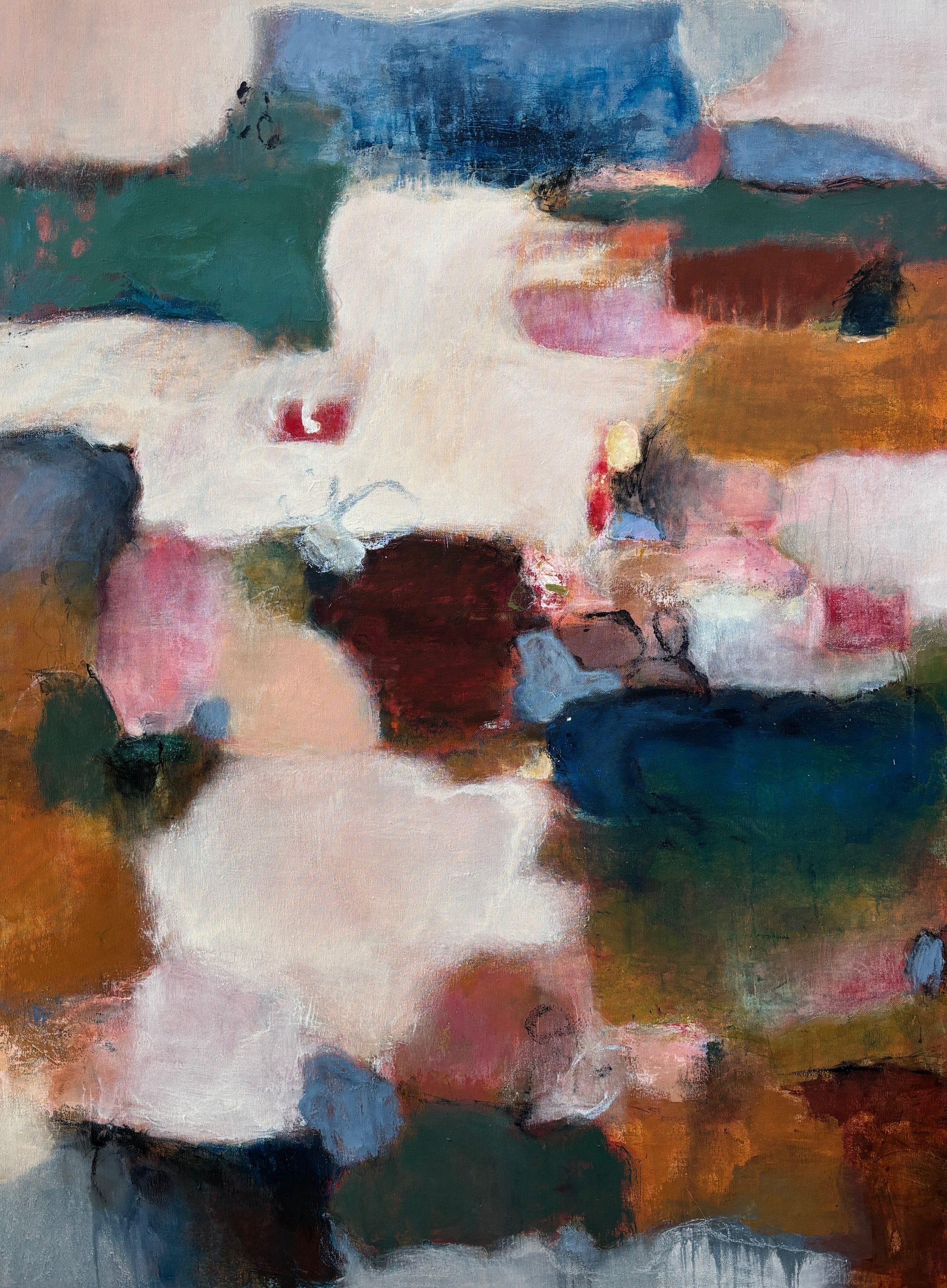 Pathways to Another Realm, mixed media on canvas,
48"x36"