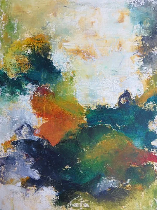 A Forest Within, mixed media on canvas, 24"x18"