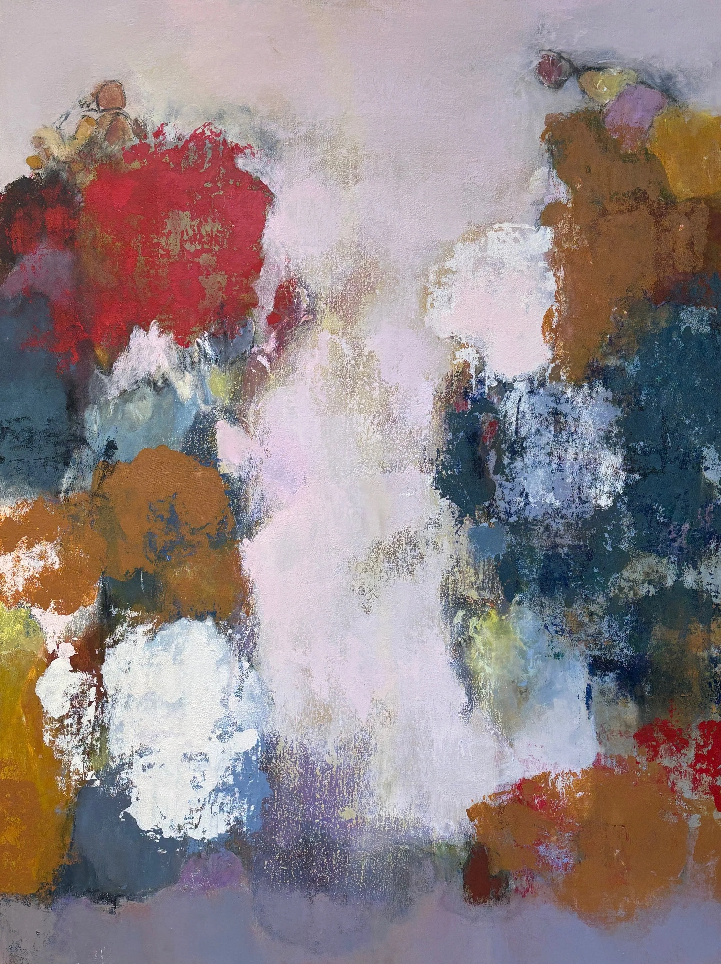 Intricate Places, mixed media on canvas,
48"x36"