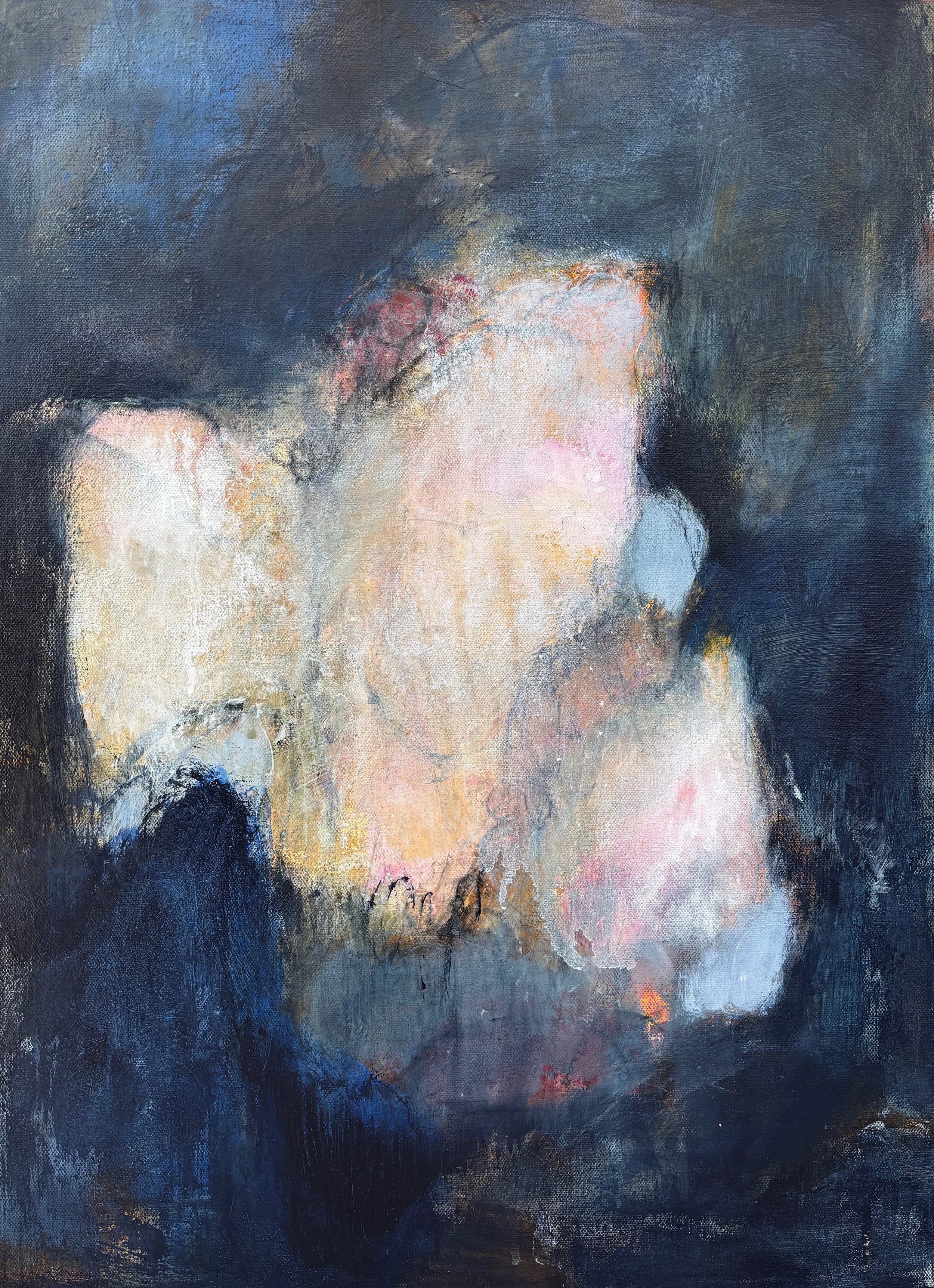 Emerging Light, mixed media on canvas, 
24"x18"