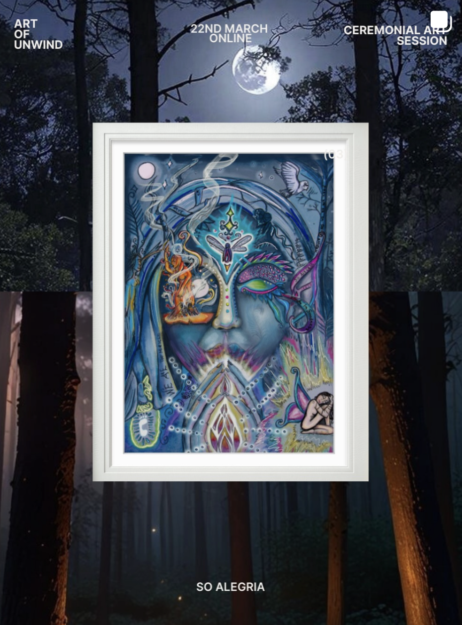 Virtual workshop hosted by Karis Yves Knight, Ceremonial Artist. Sponsored by Living Canvas Foundation.