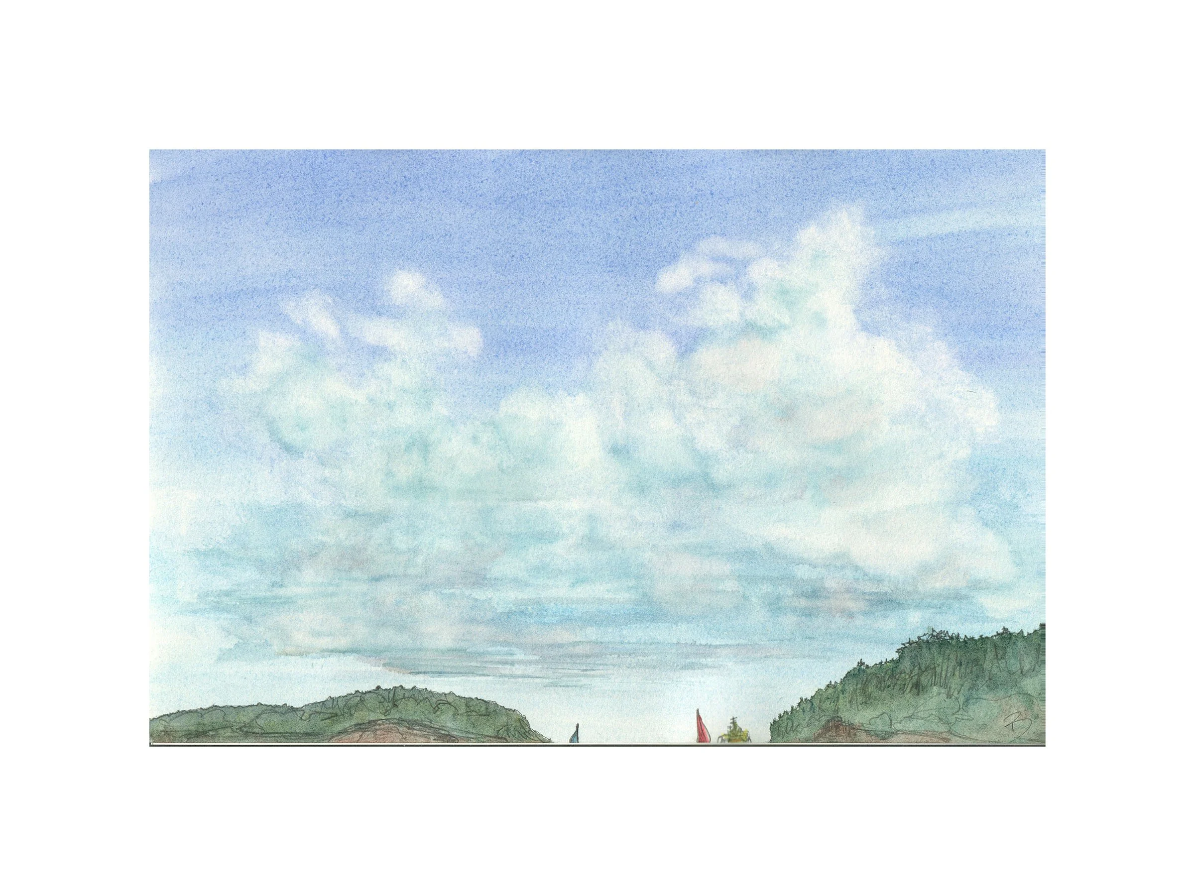 Heading North, 2025, Watercolour, 10"x12"