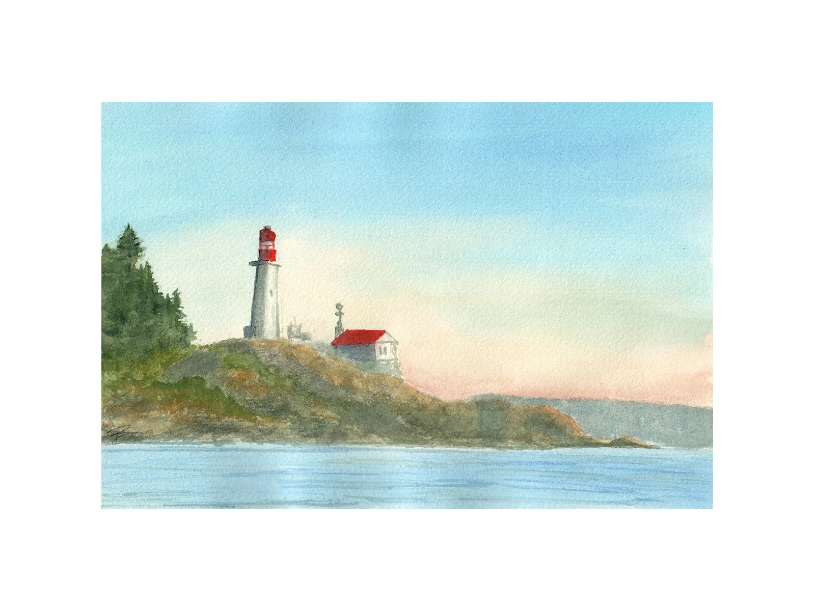 Pt. Atkinson, 2025, Watercolour, 8" X 10"