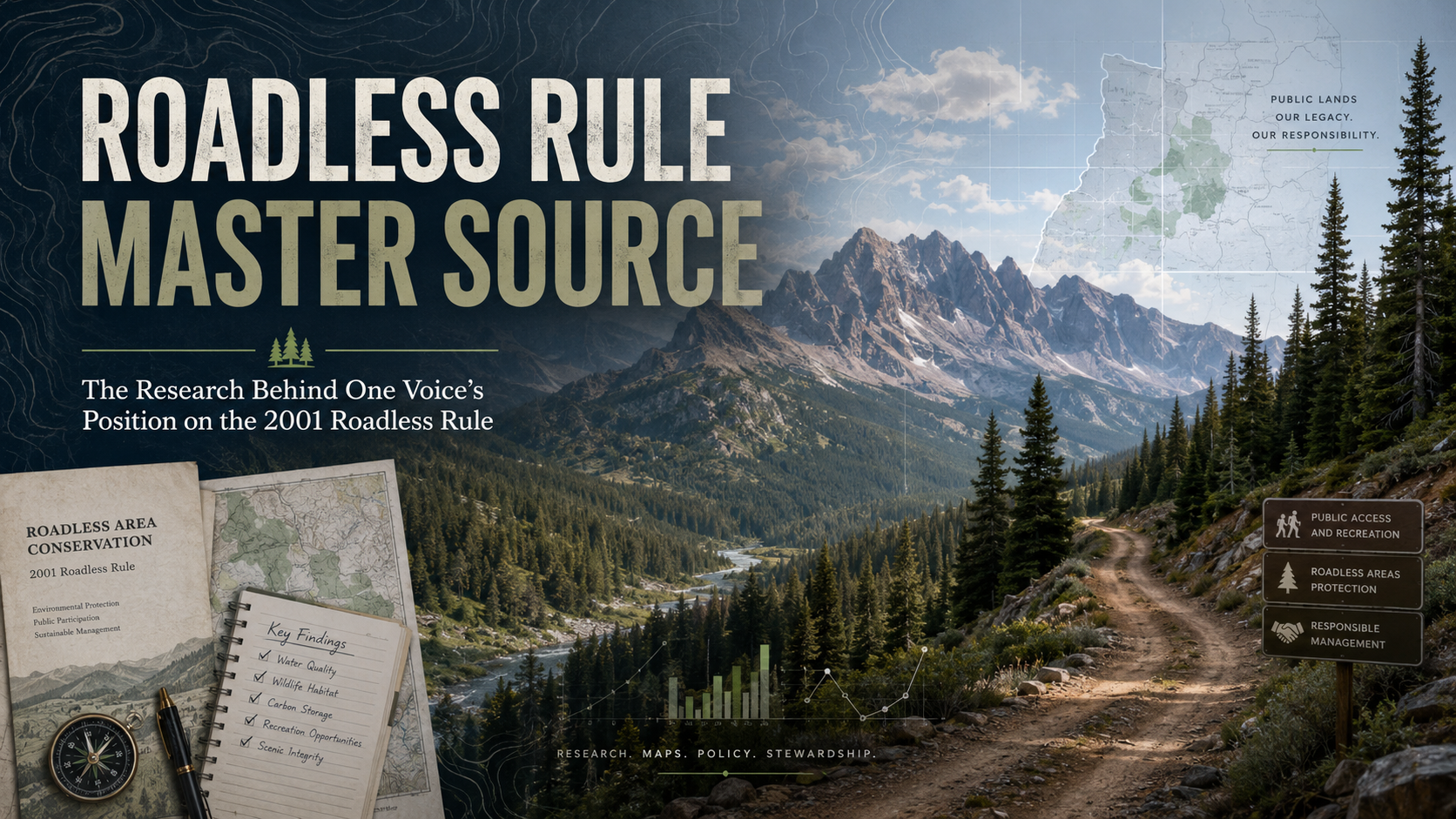 Roadless Rule Master Source The Research Behind One Voice's Position on the 2001 Roadless Rule
