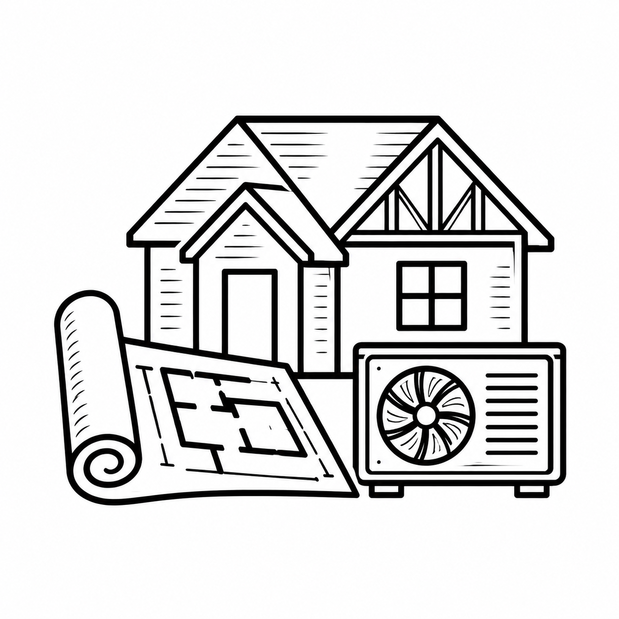 New construction HVAC design and installation for a custom home
