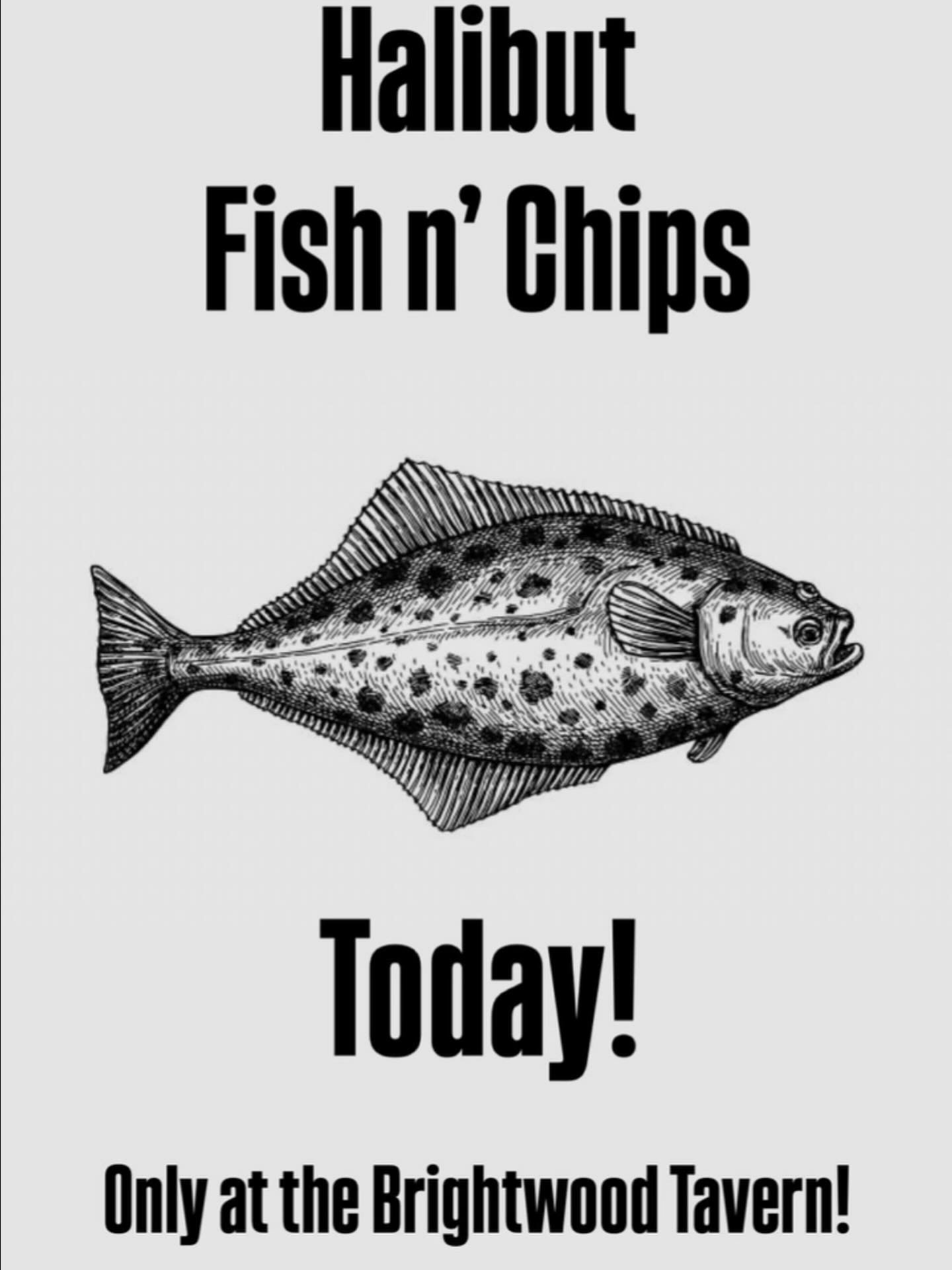 Let&rsquo;s do this again!
Halibut with choice of tots or French fries with shaved coleslaw and house made dressing! 
See you later!! 🐟 🐟
