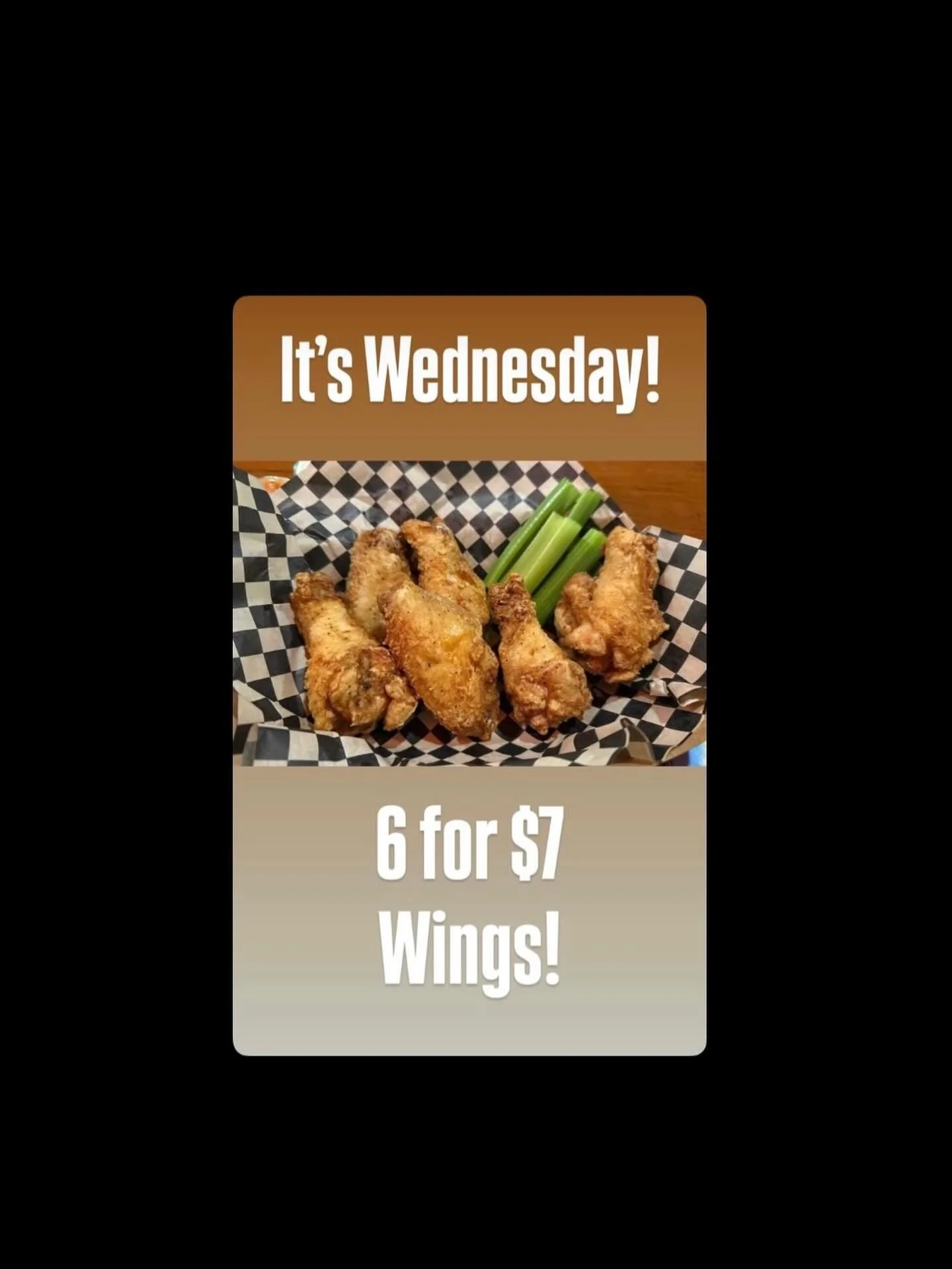 Let&rsquo;s go ppl!
Pressure deep fried chicken wings!
Wednesday Wings at the Brightwood Tavern