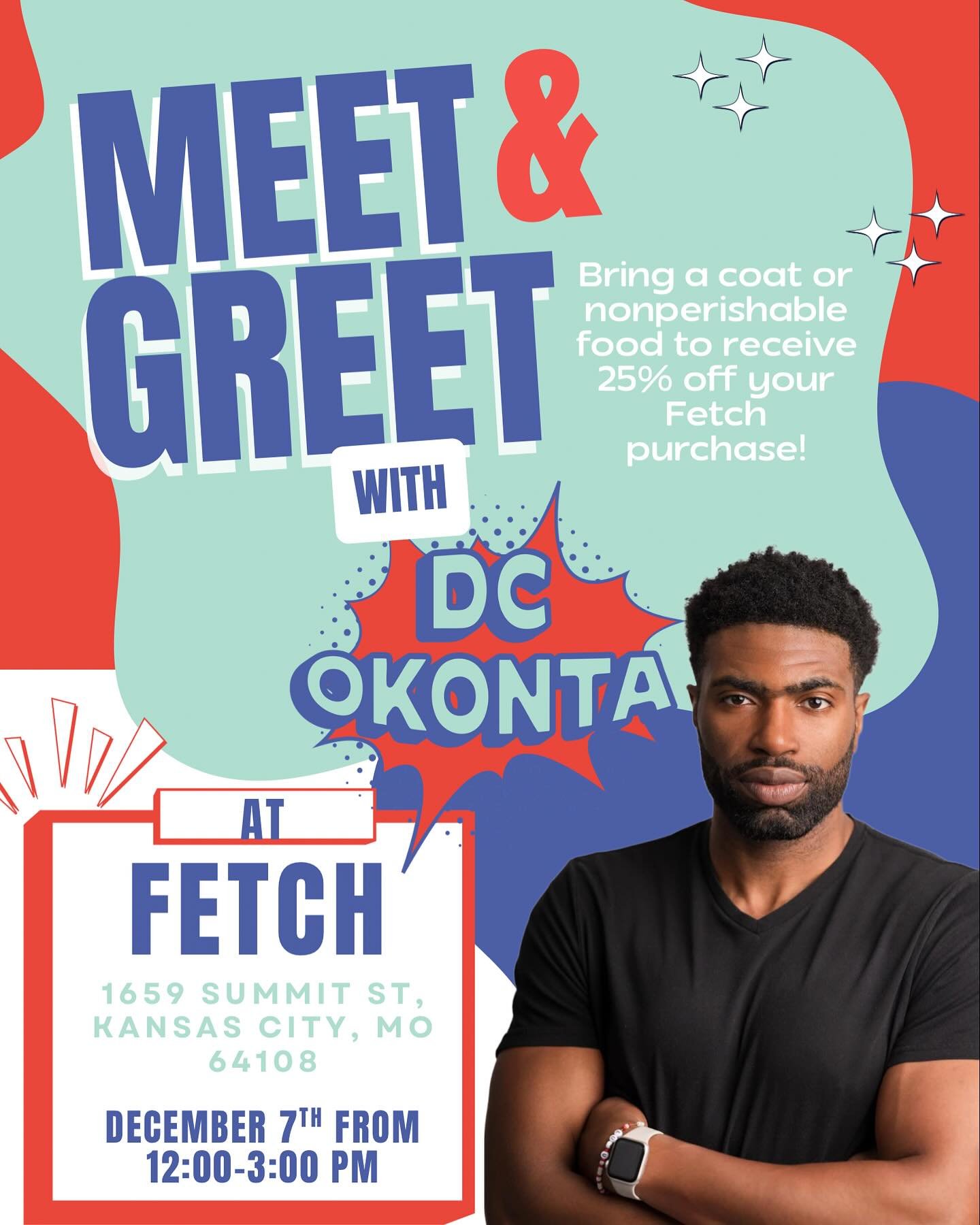 Come hang out with me at Fetch on December 7th! Bring a coat or a snack donation for KC Kids Eat, get a discount at an amazing local business, and let&rsquo;s talk KC!