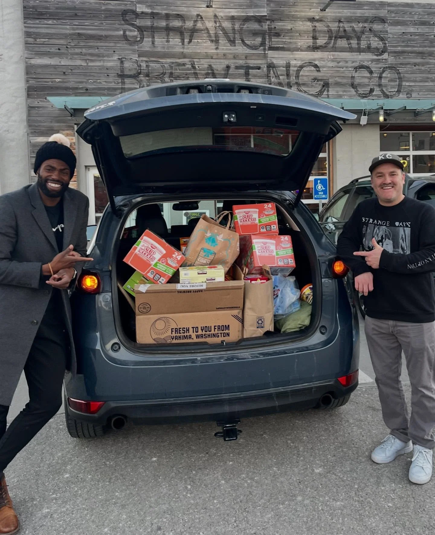 Thank you so much to @strangedaysbeer and the folks who attended their Holiday Polka Party on Sunday afternoon for donating snacks and other non-perishables! These donations will go a long way toward supporting our KC kids before and during the winte
