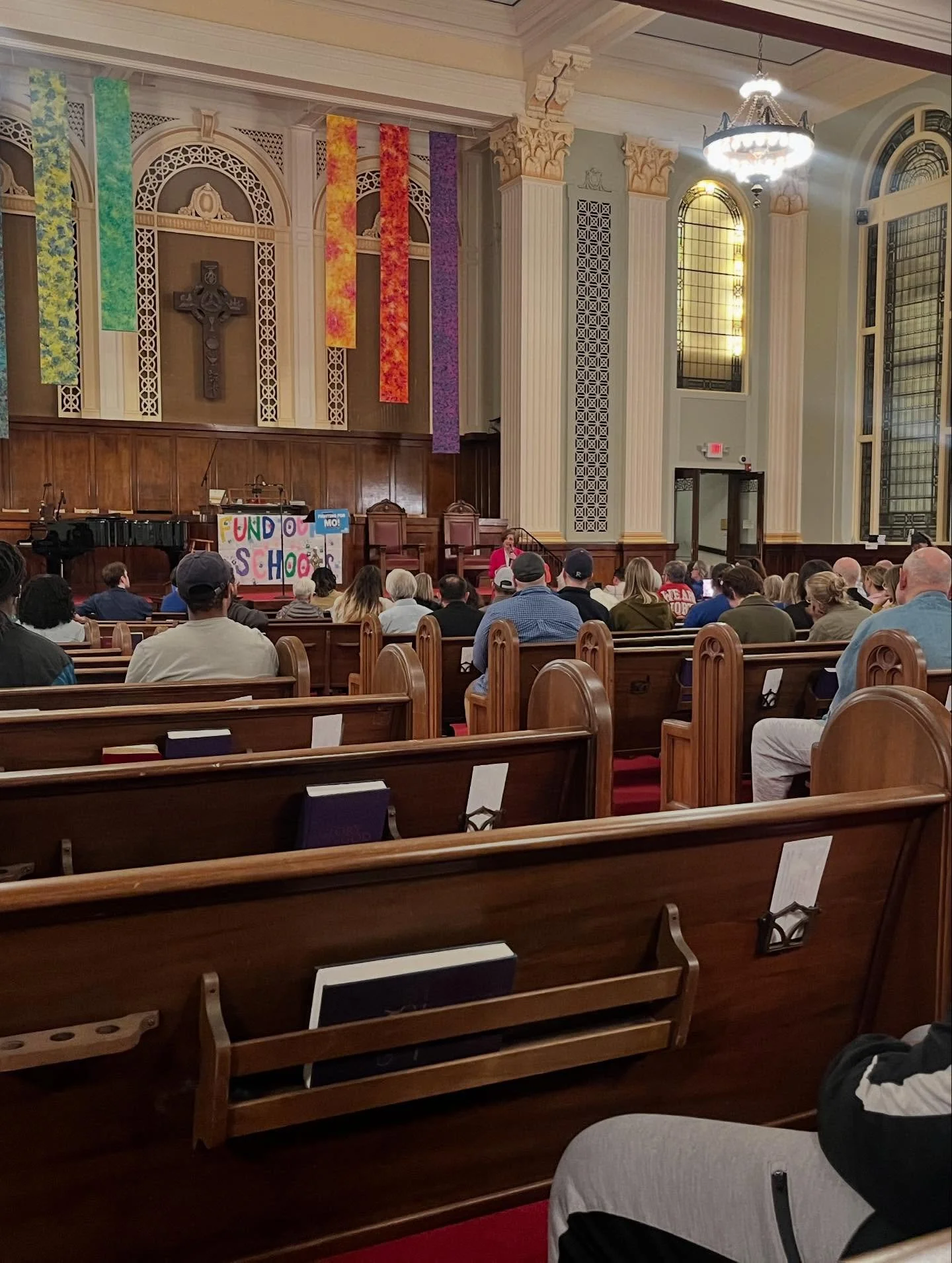 Last night, I joined workers, parents, and community members across KC to stand against efforts to eliminate Missouri&rsquo;s income tax and further disinvest in our schools, senior services, infrastructure, healthcare, and other essential public res