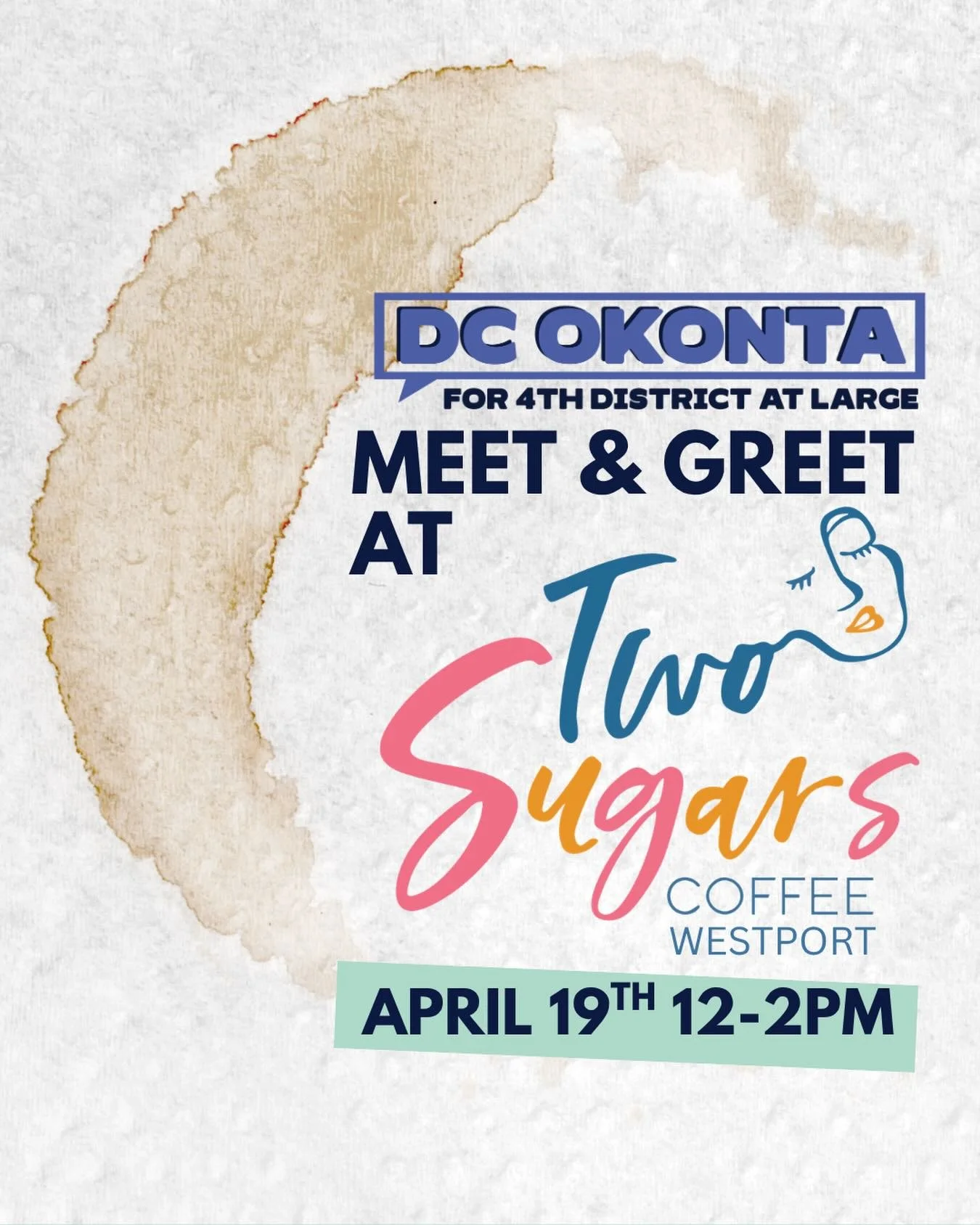 Come chat with me at Two Sugars Coffee on Sunday, April 19th from 12-2 pm! We will be collecting snacks for KCPS and discussing the future of Kansas City. Looking forward to seeing you there!