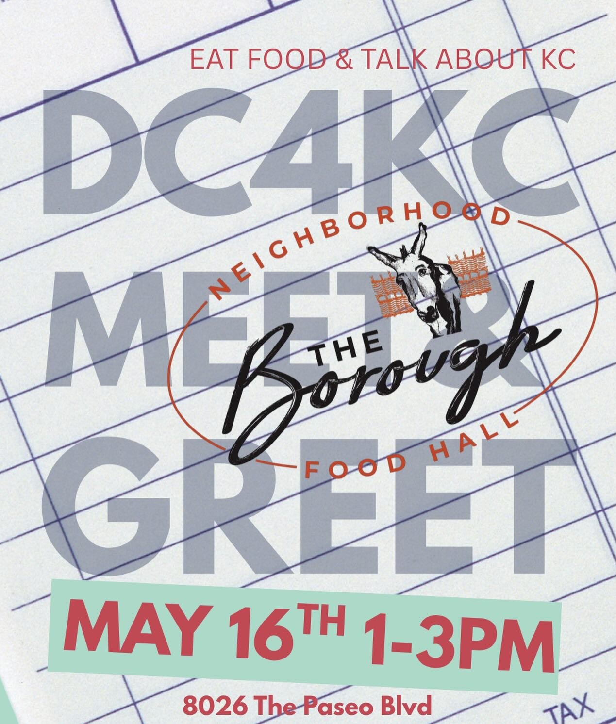 Come join me at the Borough on May 16th from 1-3 pm. Let&rsquo;s keep the conversation going about what&rsquo;s going well and what needs work here in Kansas City.

See you there!