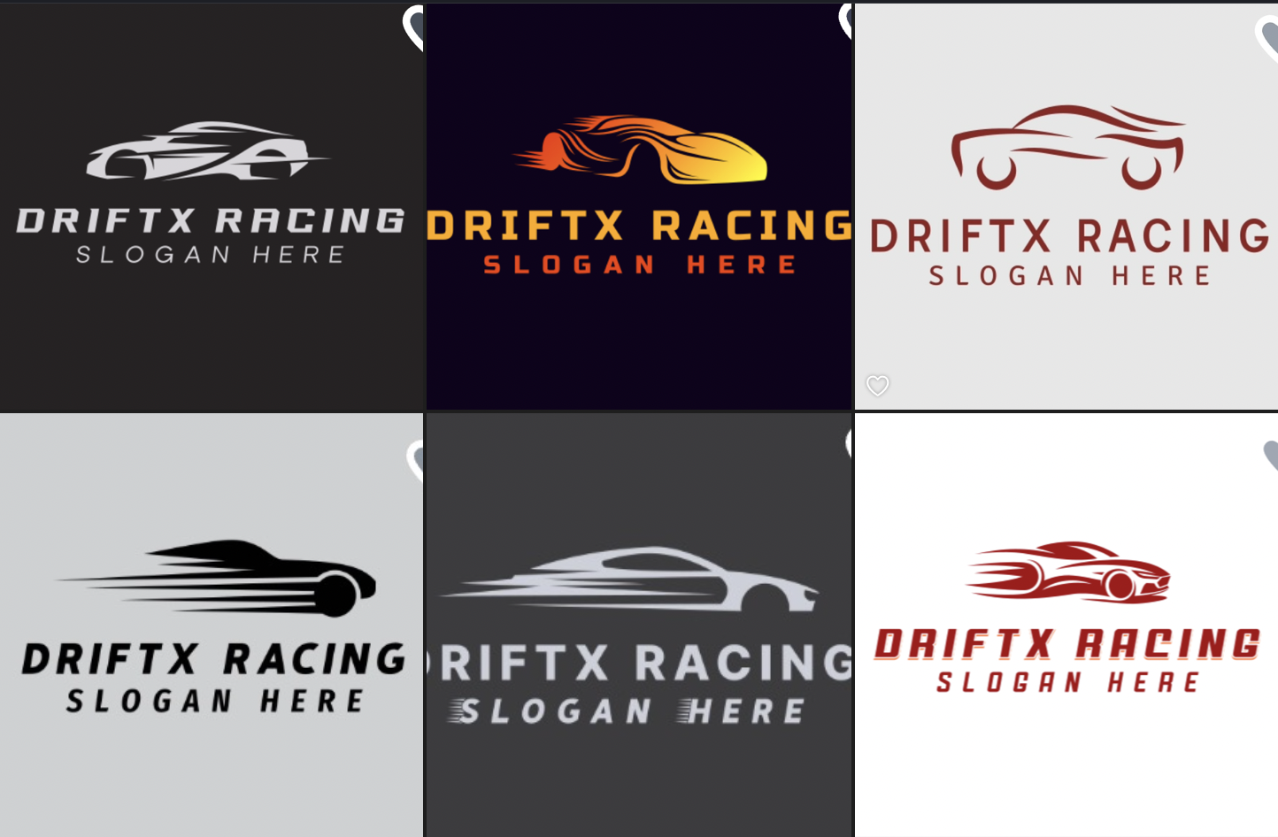 Logo designs that we considered before finalizing.