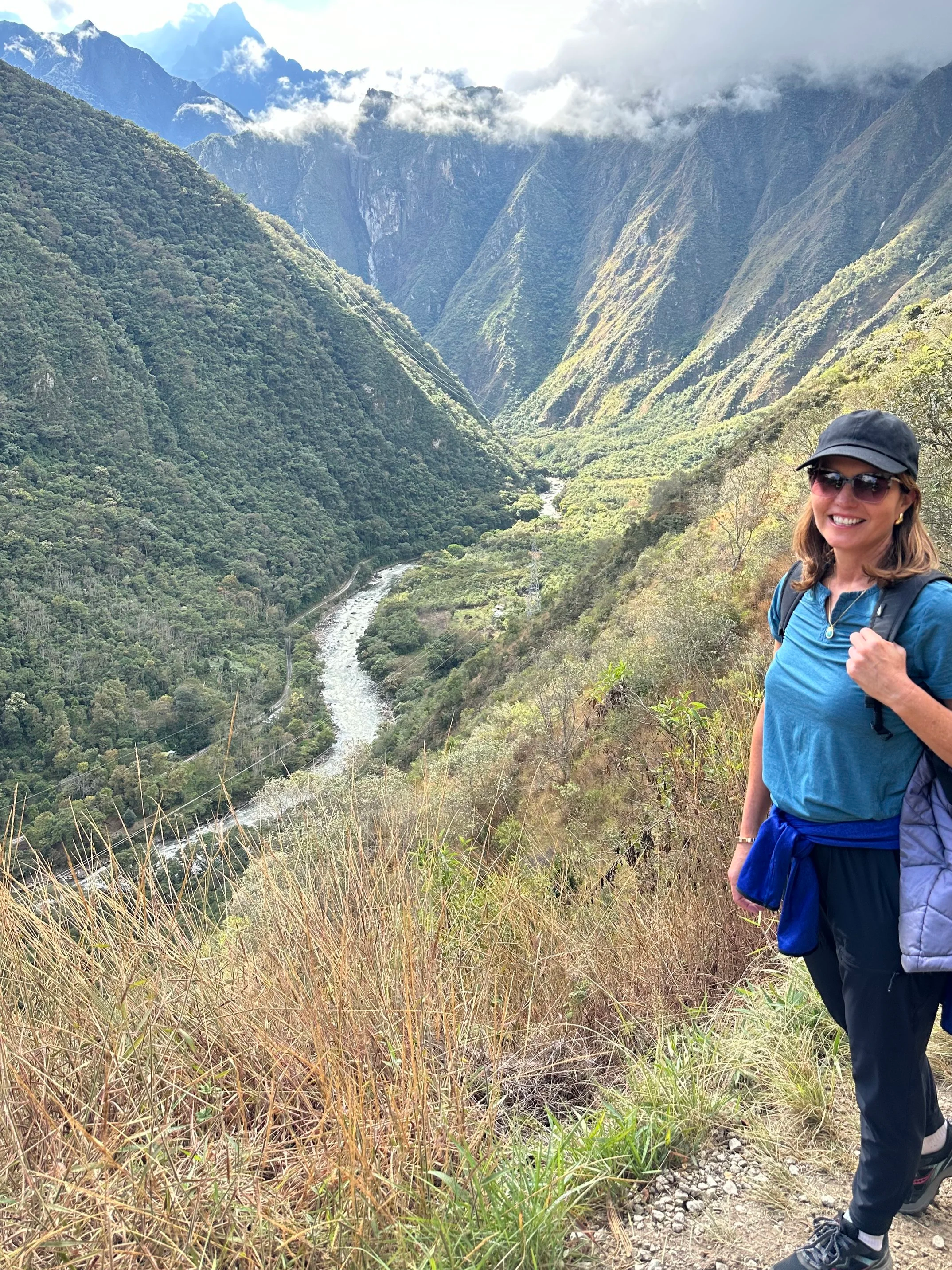 Christine Demmelmaier hiking in Peru, 2024