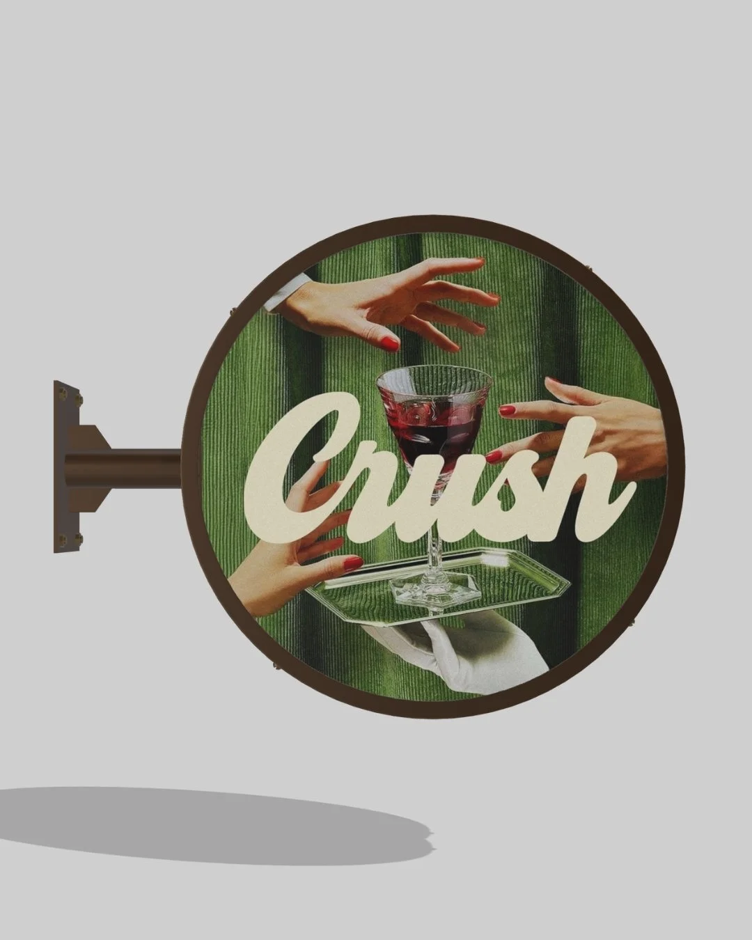 circle neon box front side bali