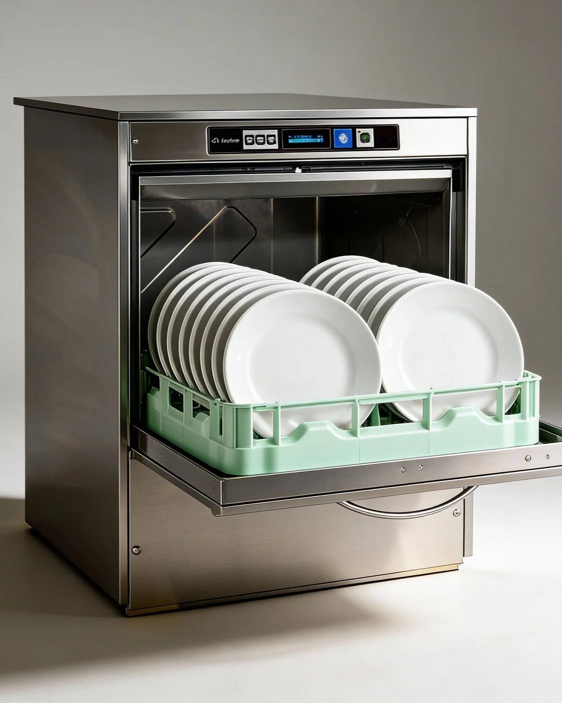 Robust marine-grade dishwasher built for demanding hospitality and marine environments. Full 18/10 stainless steel, insulated double-skin design, and advanced electronic controls deliver durable, hygienic, and energy-efficient washing. Ideal for cont