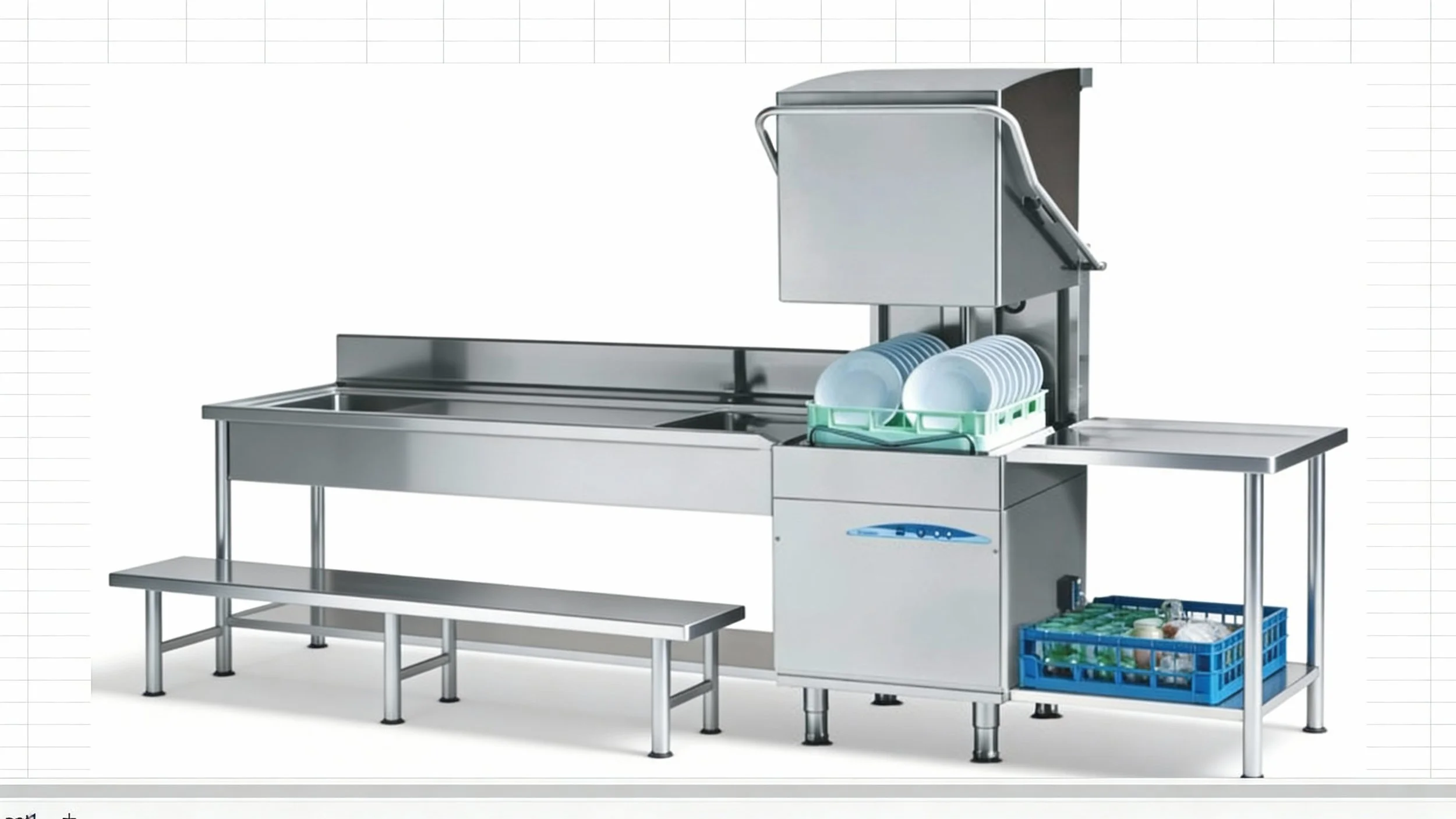 L21-CV Commercial Passthrough Dishwasher + Steam Condenser (POA)

Fast, efficient, and reliable commercial dishwasher with integrated steam condenser and heat recuperation. Ideal for restaurants, cafés, and catering kitchens, it delivers superior cle