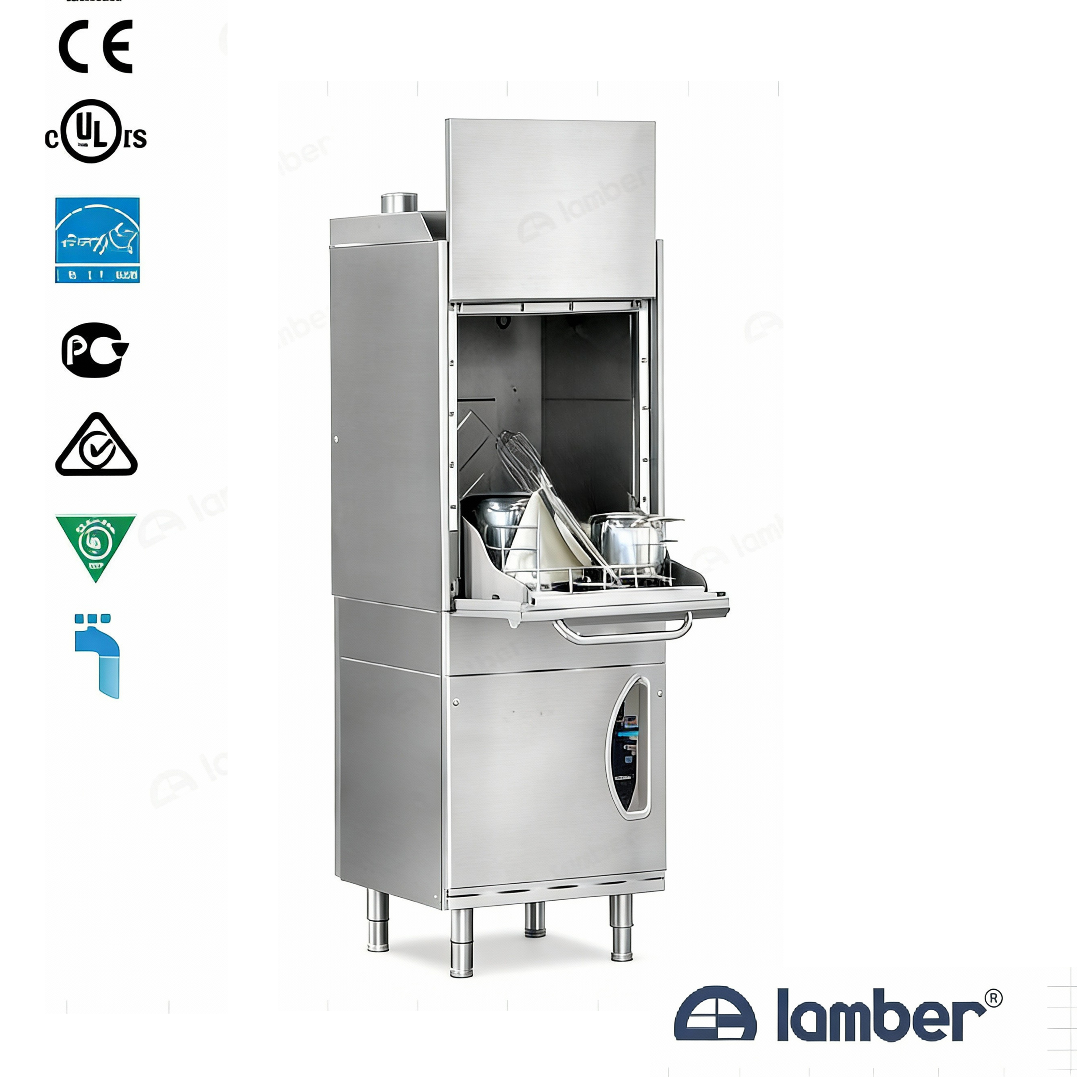 P700 Commercial Potwasher – 30 Baskets/Hour

Front-loading, heavy-duty potwasher with stainless steel construction and double-insulated walls. Reliable wash/rinse arms, self-cleaning tank, and digital controls make it ideal for high-volume kitchens.
