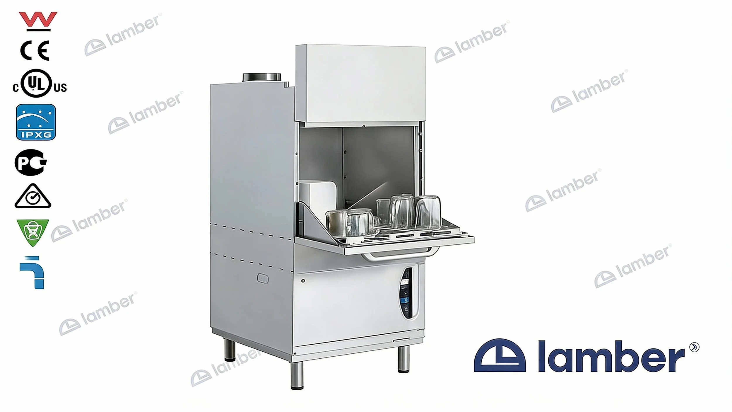 LP8-L-DY Commercial Potwasher (30 Baskets/Hour)

High-capacity front-loading potwasher built for busy commercial kitchens needing reliable performance and fast turnaround.

Key Features:

AISI 304 stainless steel construction

Soft-touch electronic c