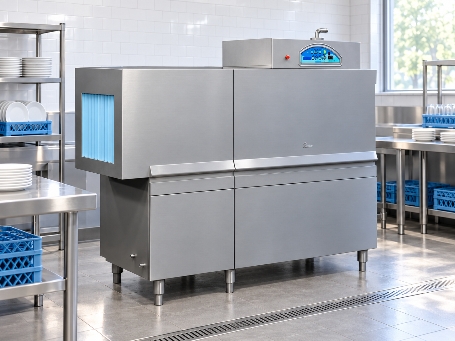 commercial conveyor dishwasher