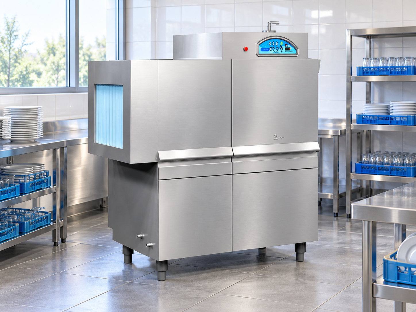 commercial conveyor dishwasher